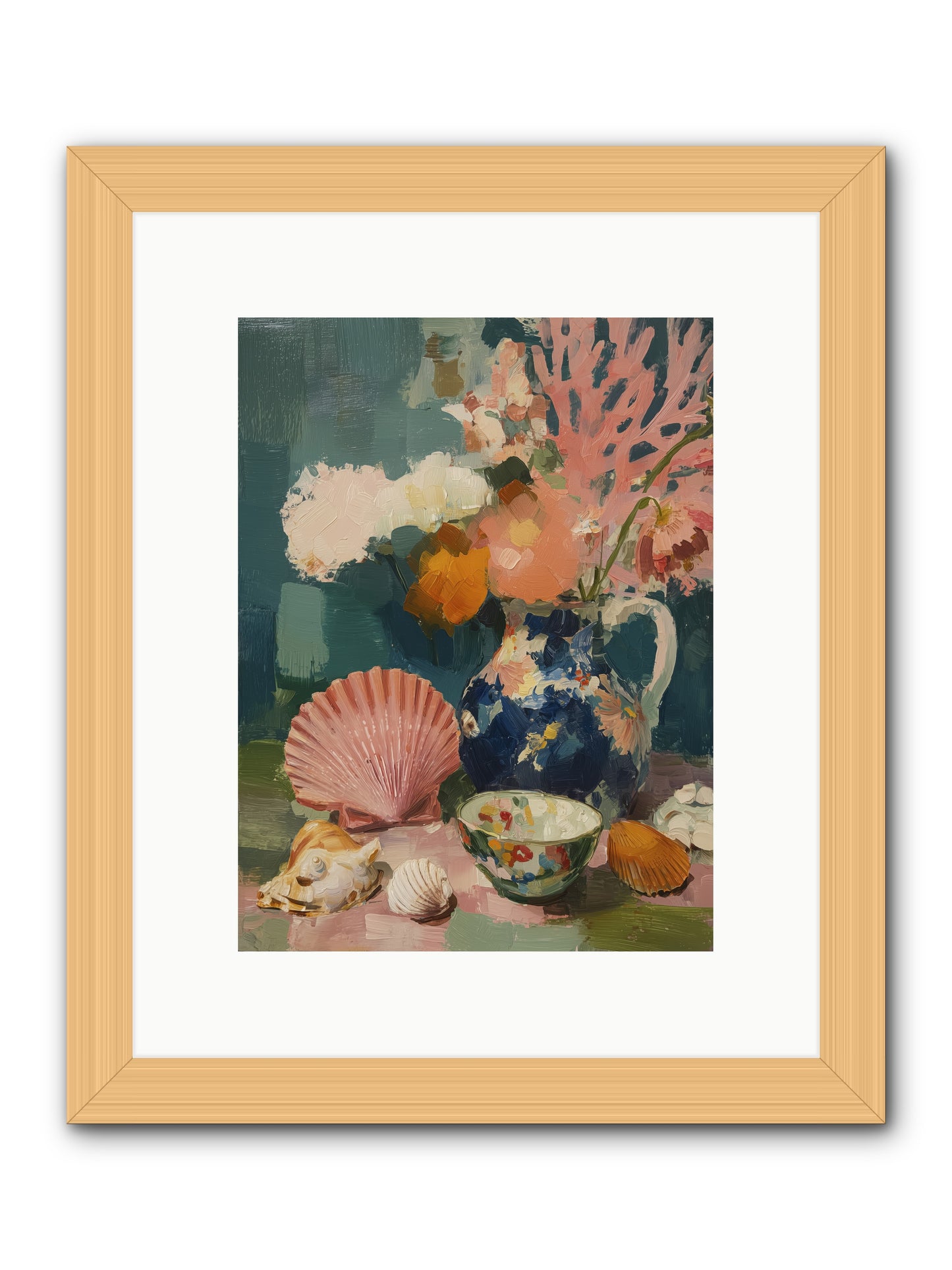 Tidal Gifts -- Framed Print - Natural 9x12