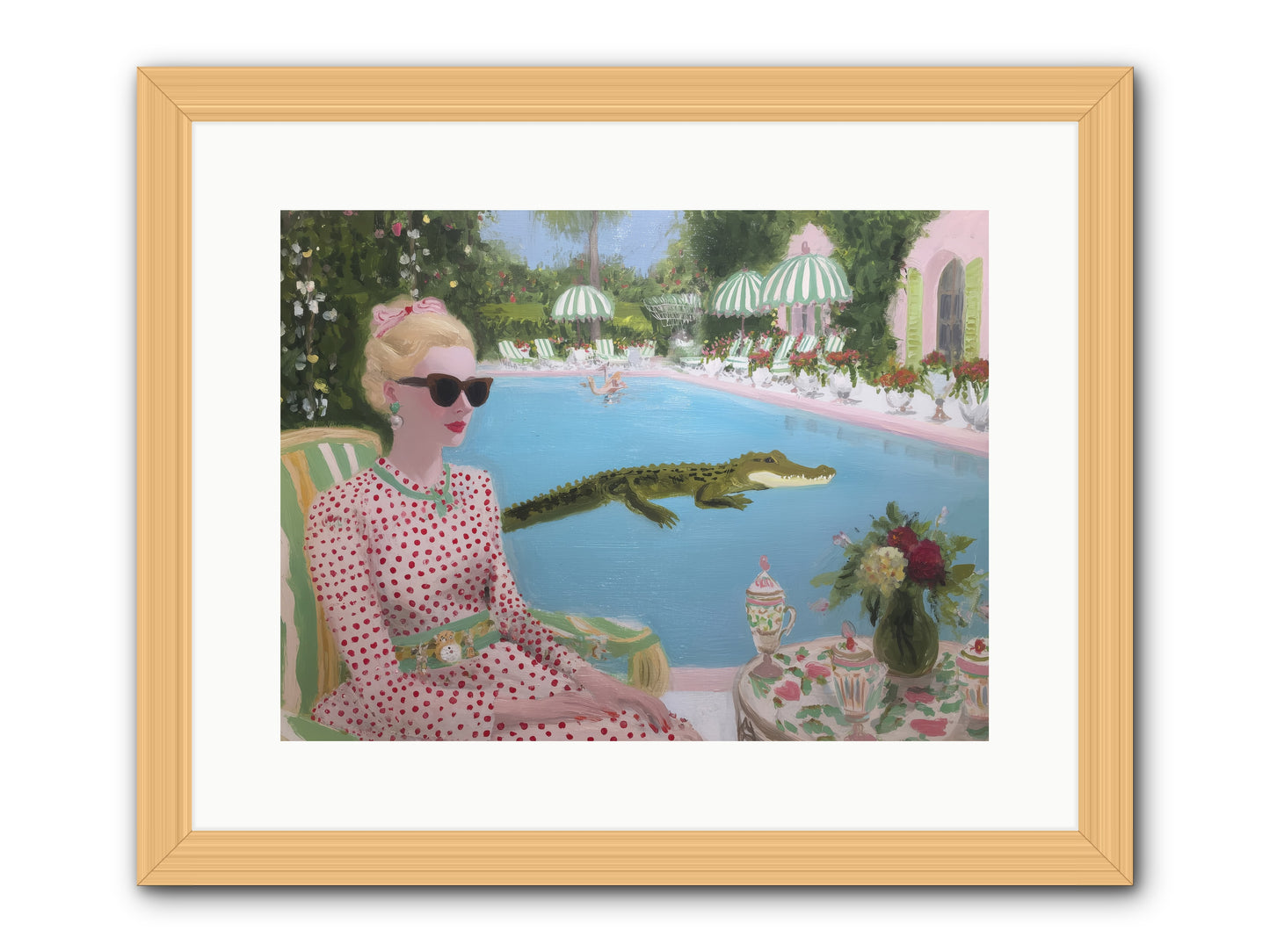Tidal Guest -- Framed Print - Natural 16x12