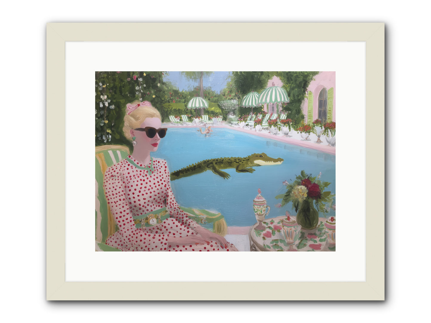 Tidal Guest -- Framed Print - White 16x12