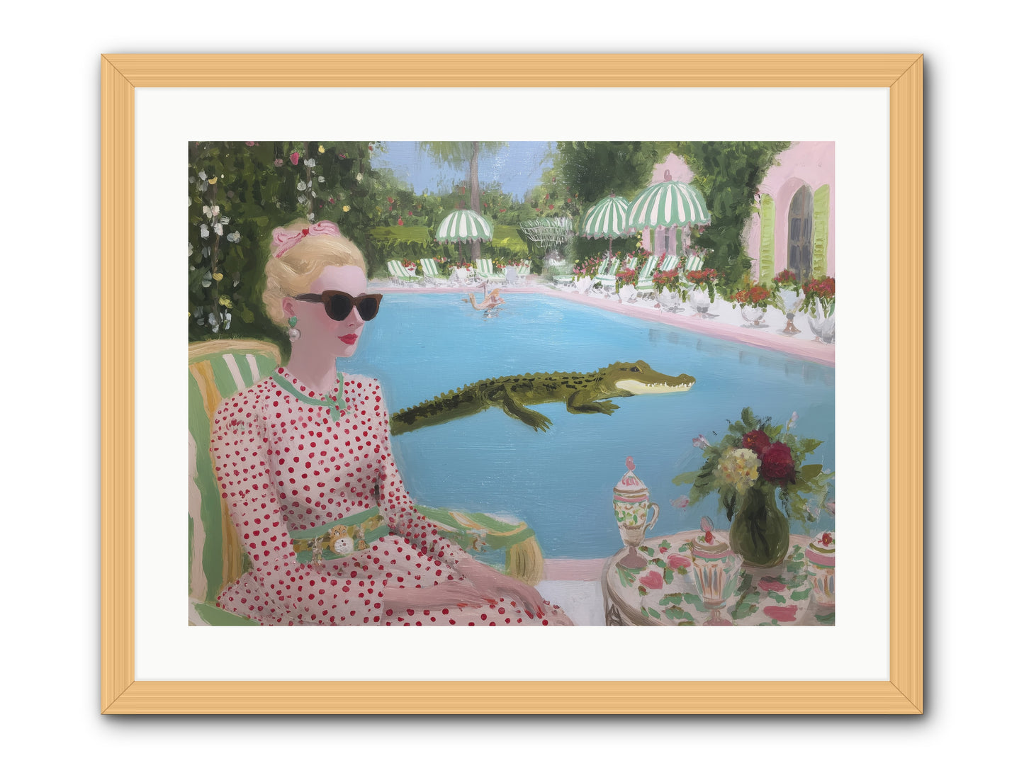 Tidal Guest -- Framed Print - Natural 24x18