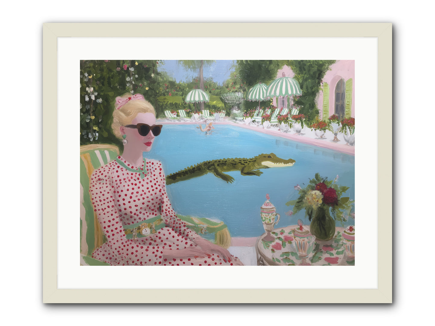 Tidal Guest -- Framed Print - White 24x18