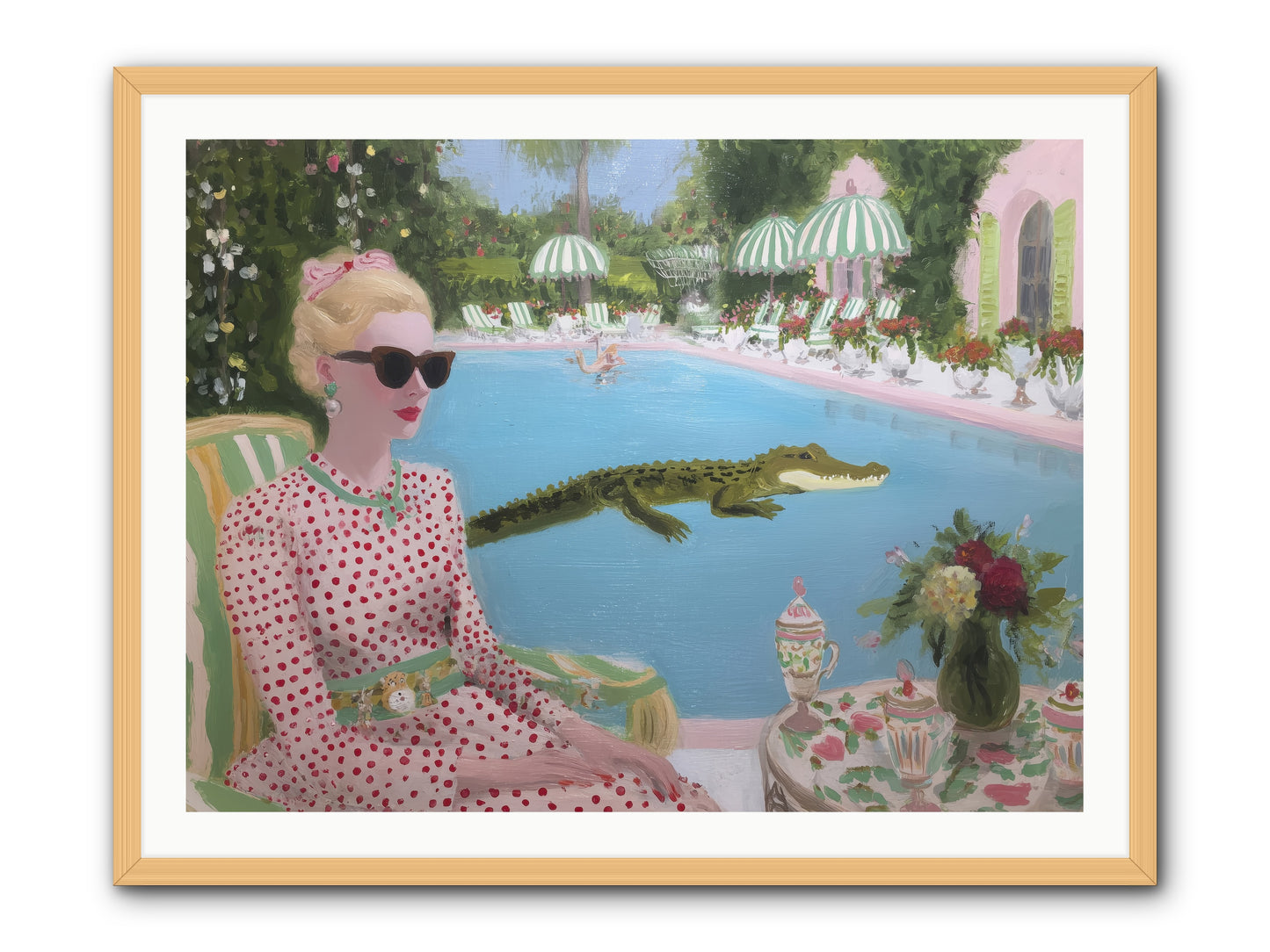Tidal Guest -- Framed Print - Natural 40x30