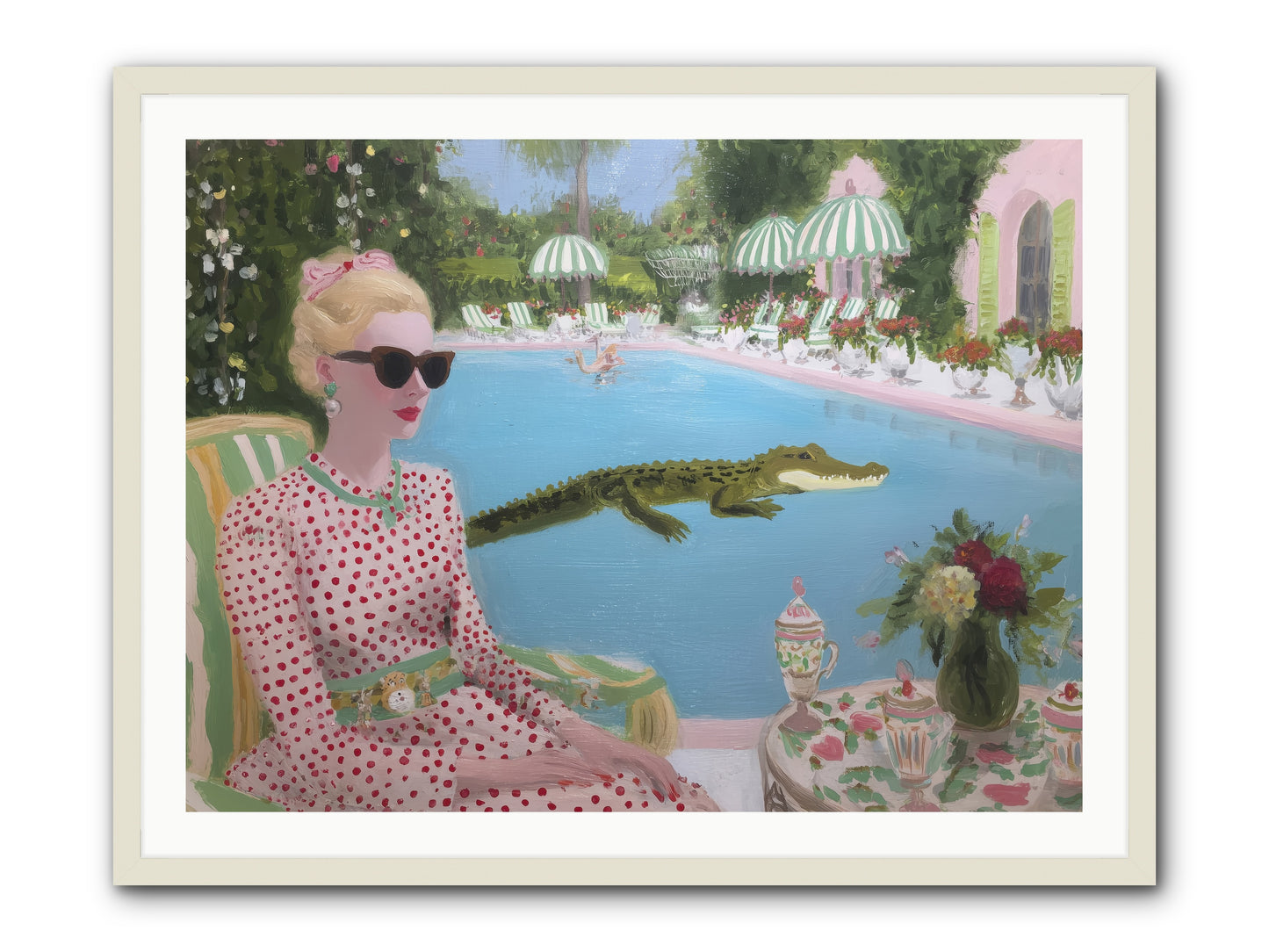 Tidal Guest -- Framed Print - White 40x30