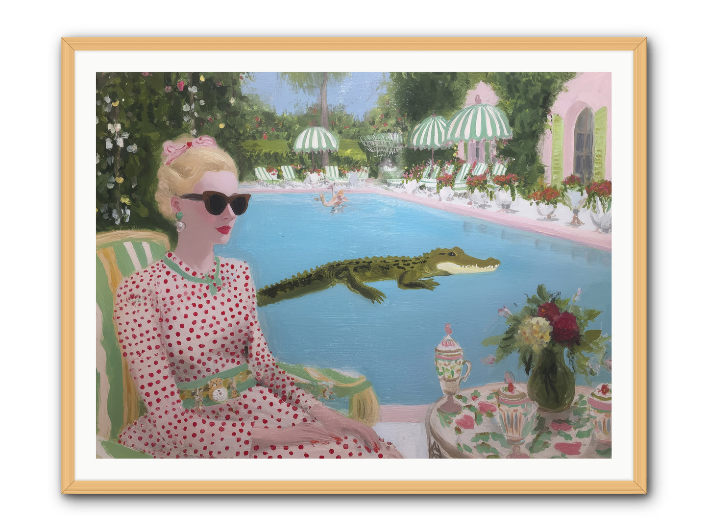 Tidal Guest -- Framed Print - Natural 48x36