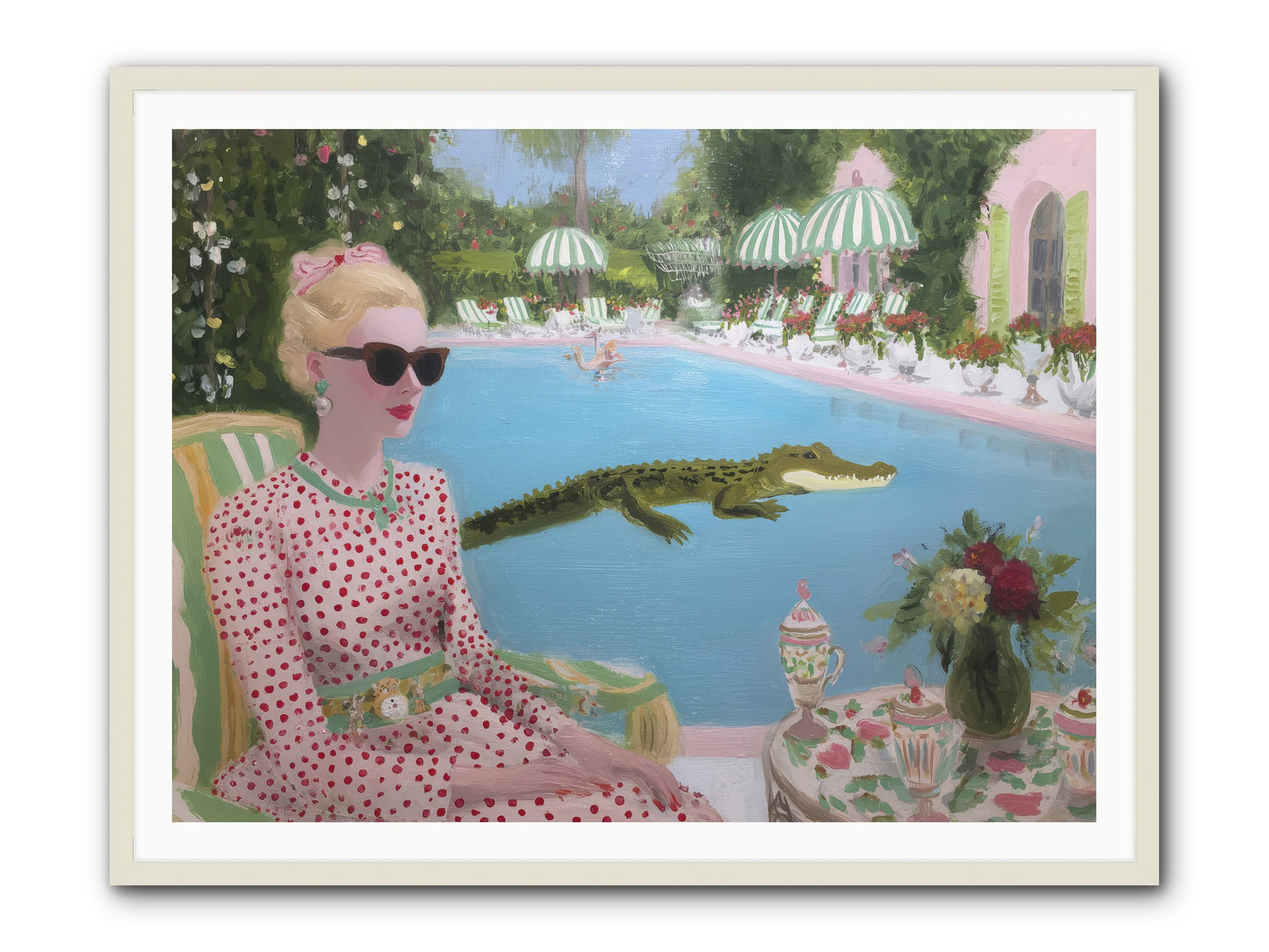 Tidal Guest -- Framed Print - White 48x36