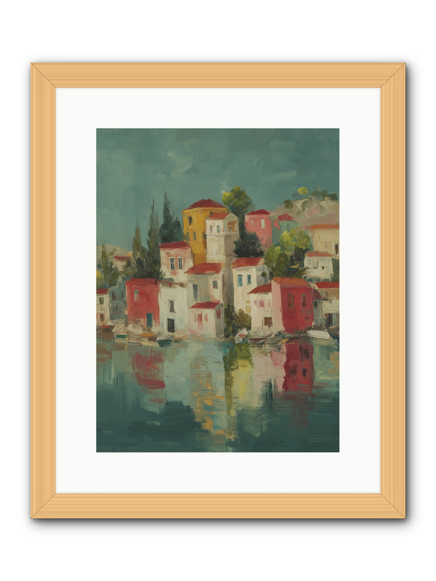 Tidal Rhythms -- Framed Print - Natural 12x16
