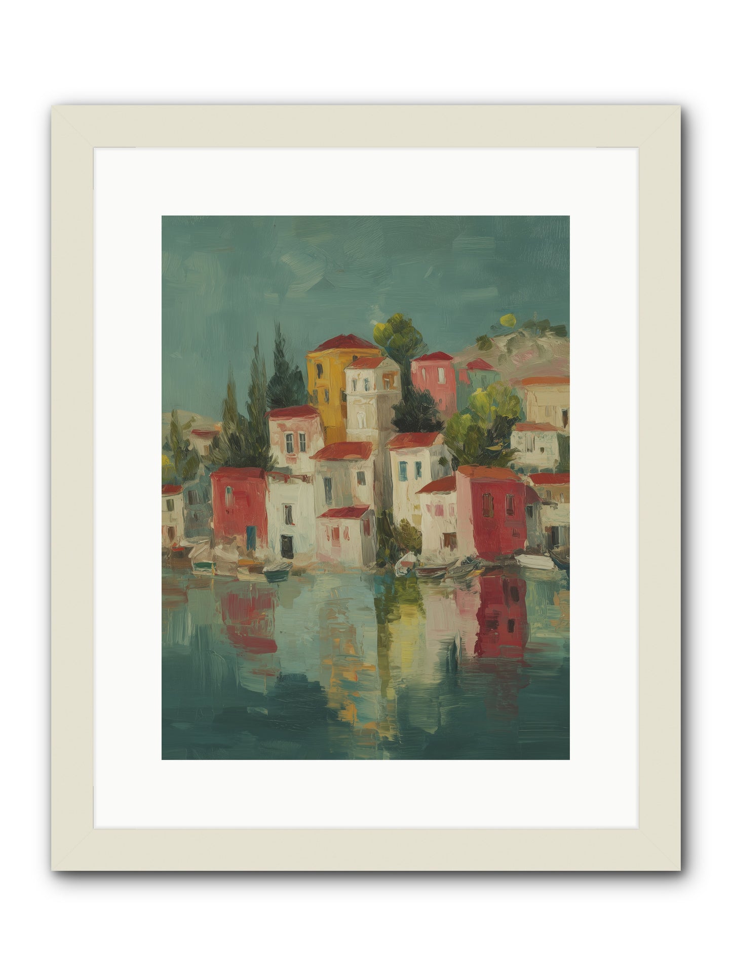 Tidal Rhythms -- Framed Print - White 12x16