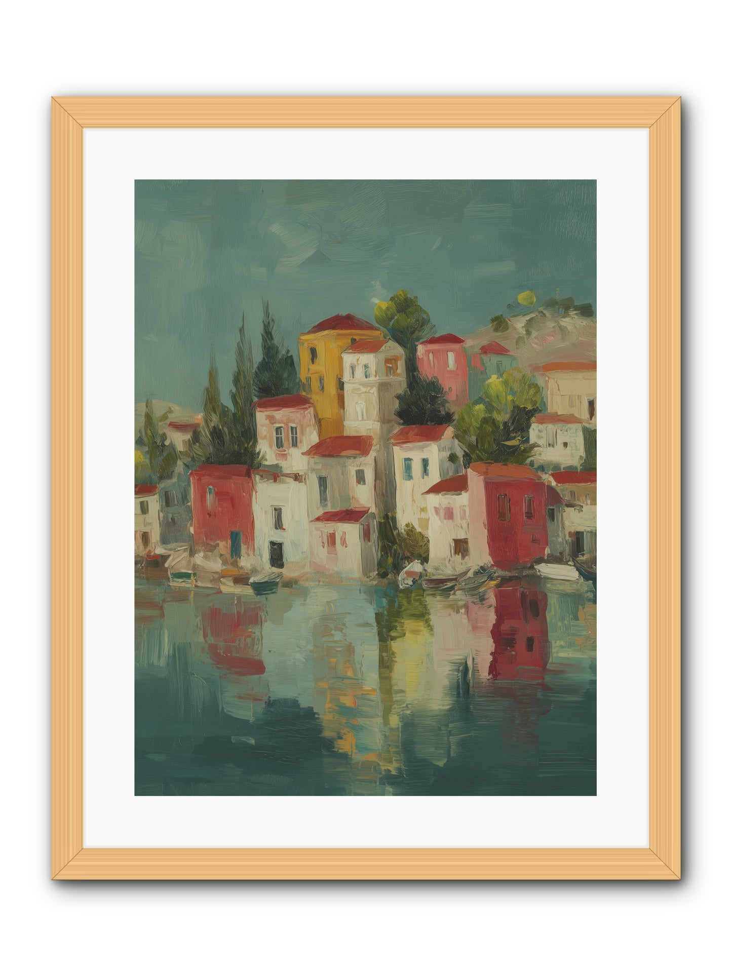 Tidal Rhythms -- Framed Print - Natural 18x24