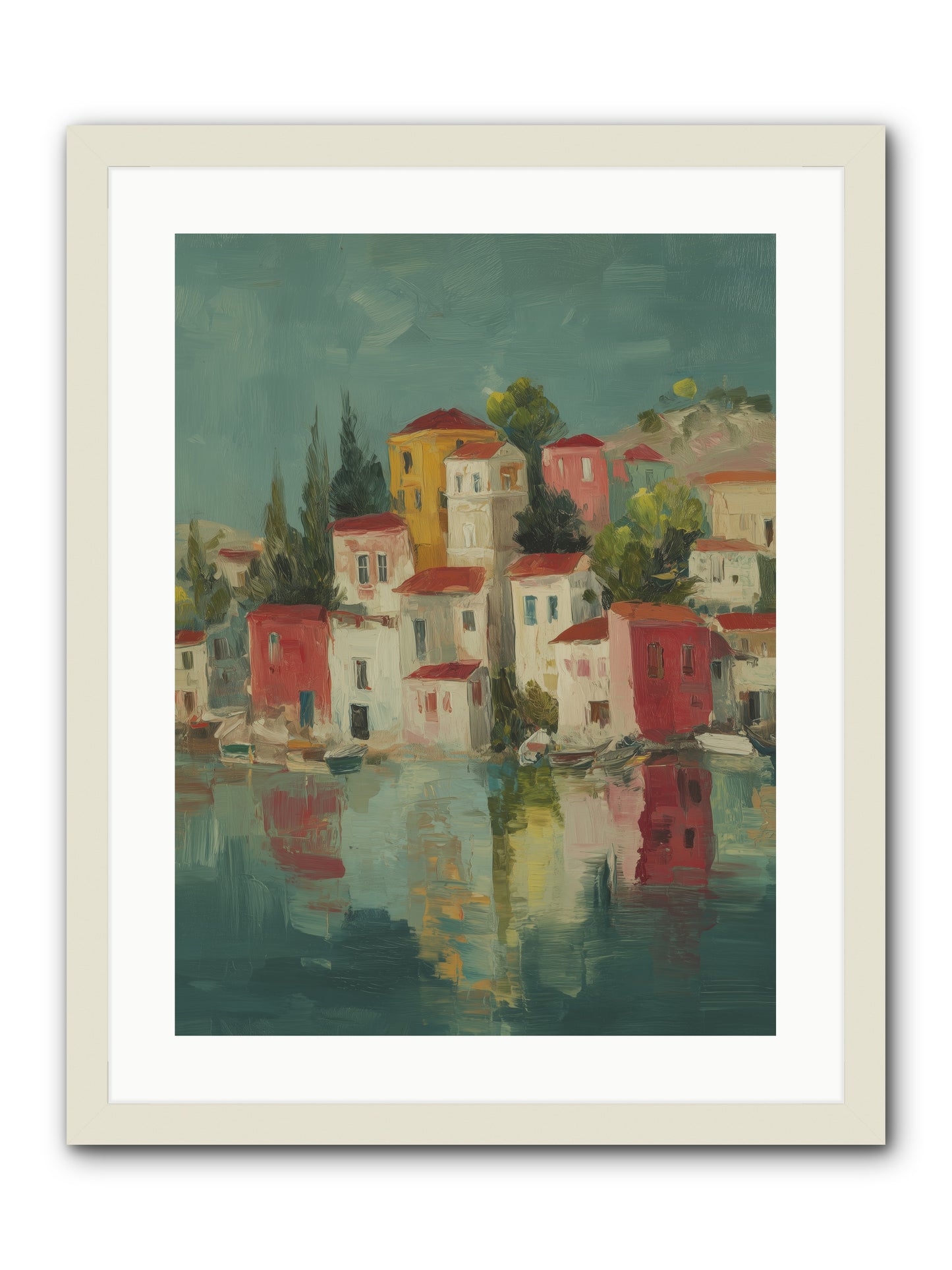 Tidal Rhythms -- Framed Print - White 18x24