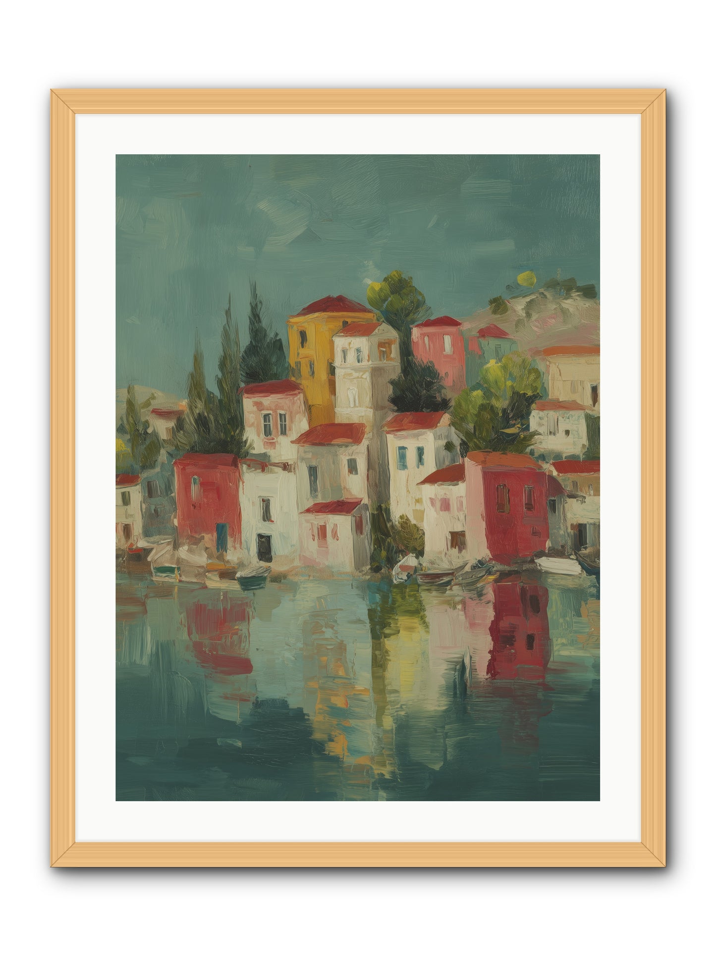 Tidal Rhythms -- Framed Print - Natural 24x32