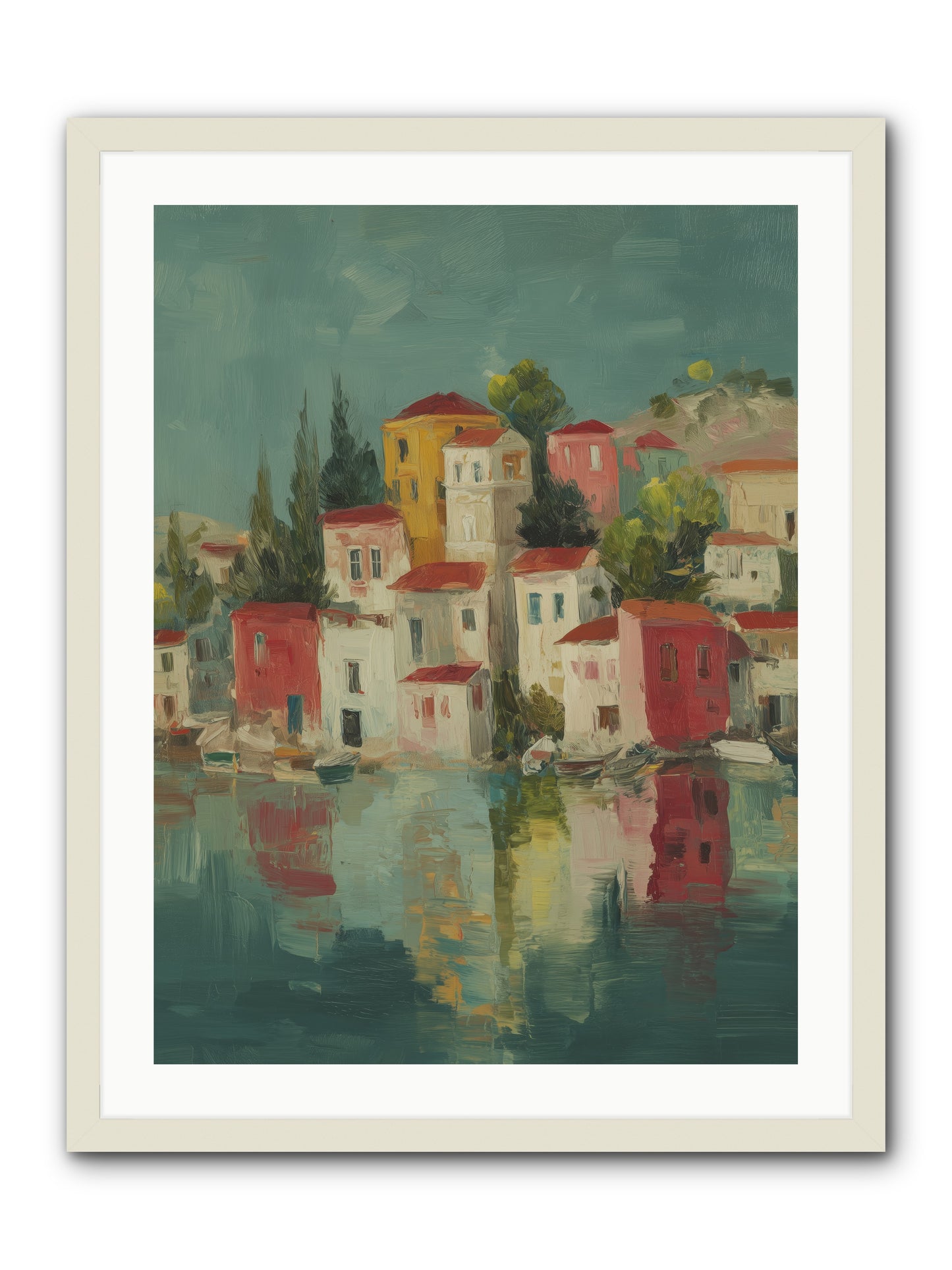 Tidal Rhythms -- Framed Print - White 24x32