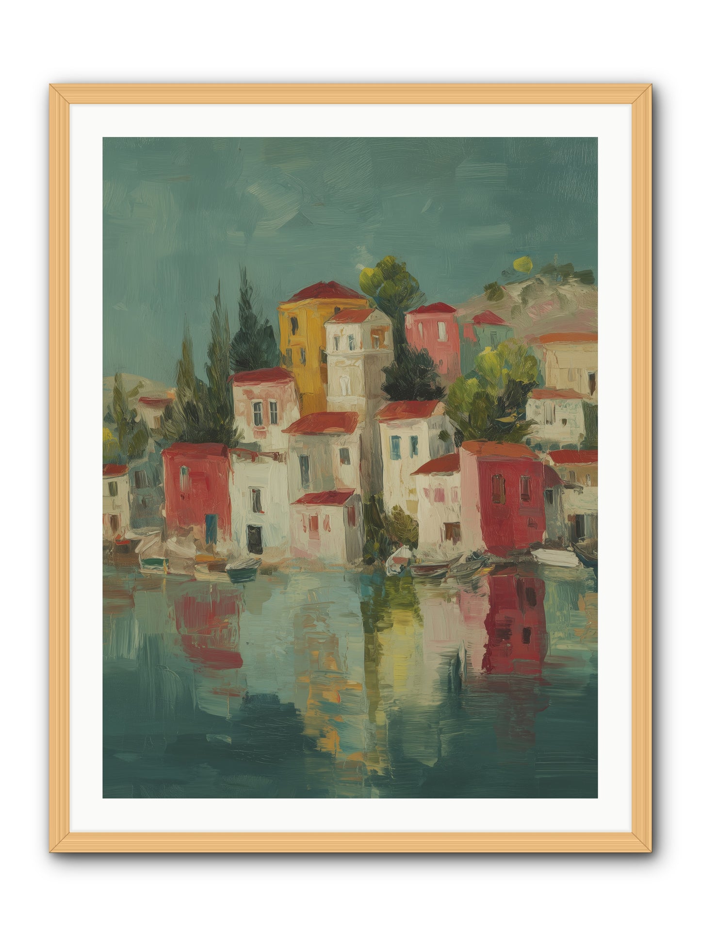 Tidal Rhythms -- Framed Print - Natural 30x40