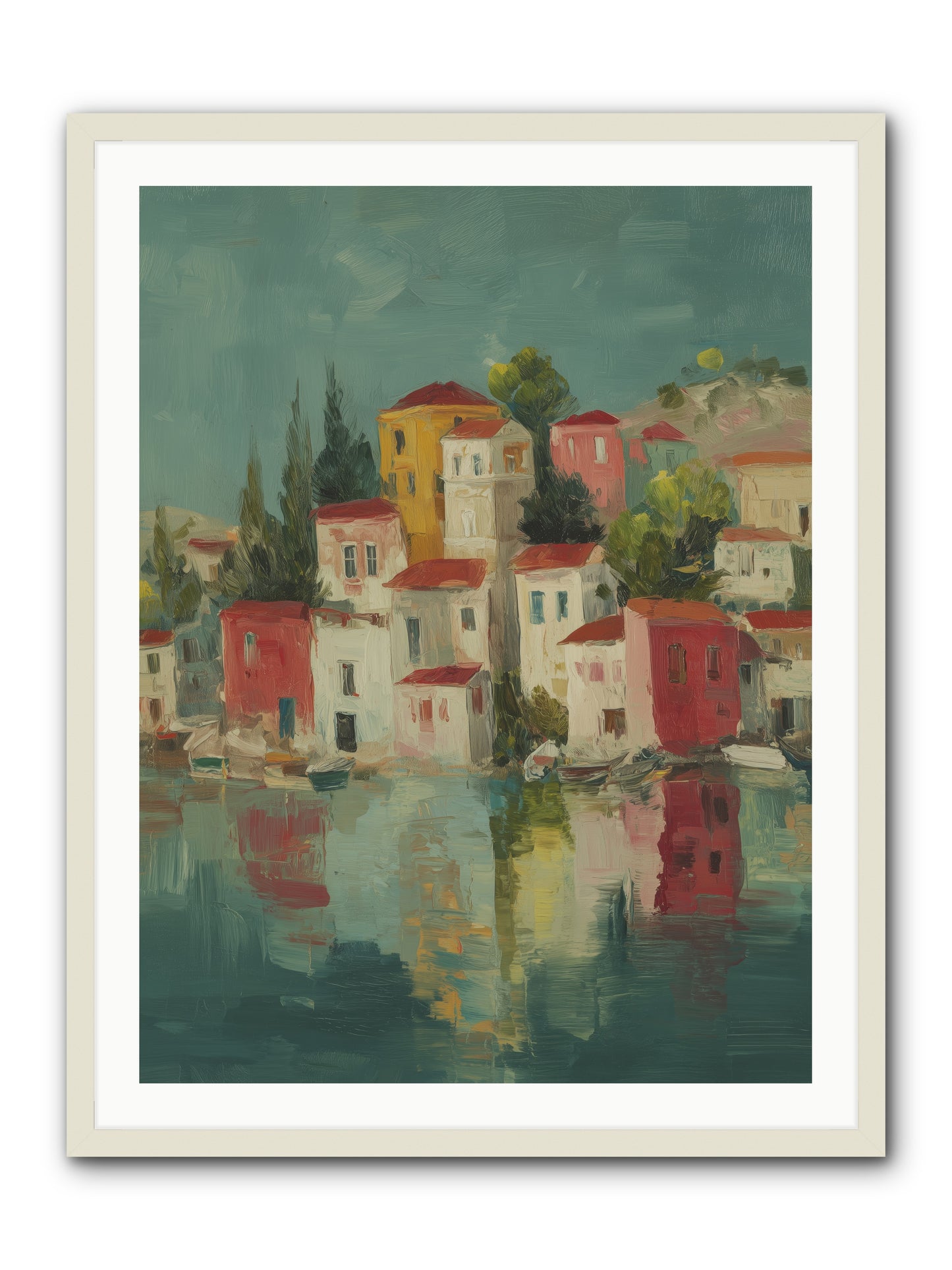 Tidal Rhythms -- Framed Print - White 30x40