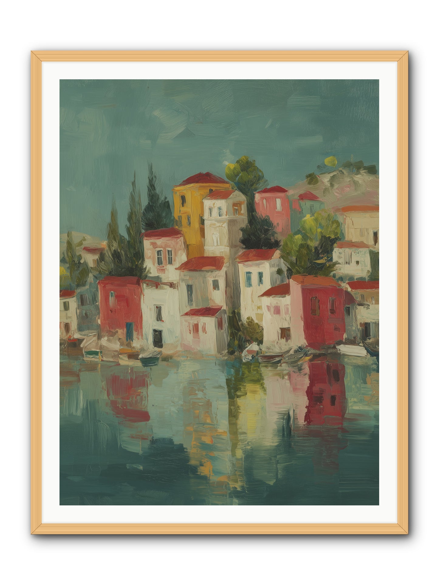 Tidal Rhythms -- Framed Print - Natural 36x48