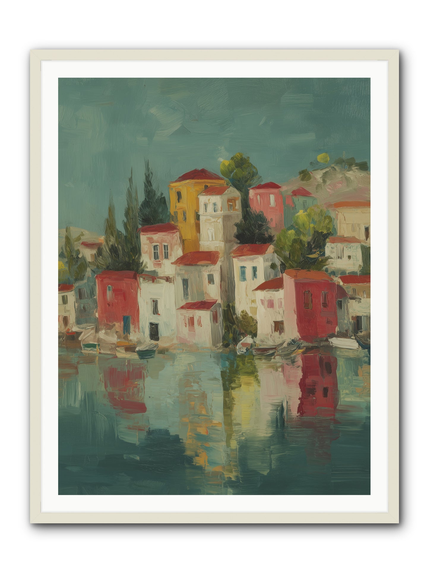 Tidal Rhythms -- Framed Print - White 36x48