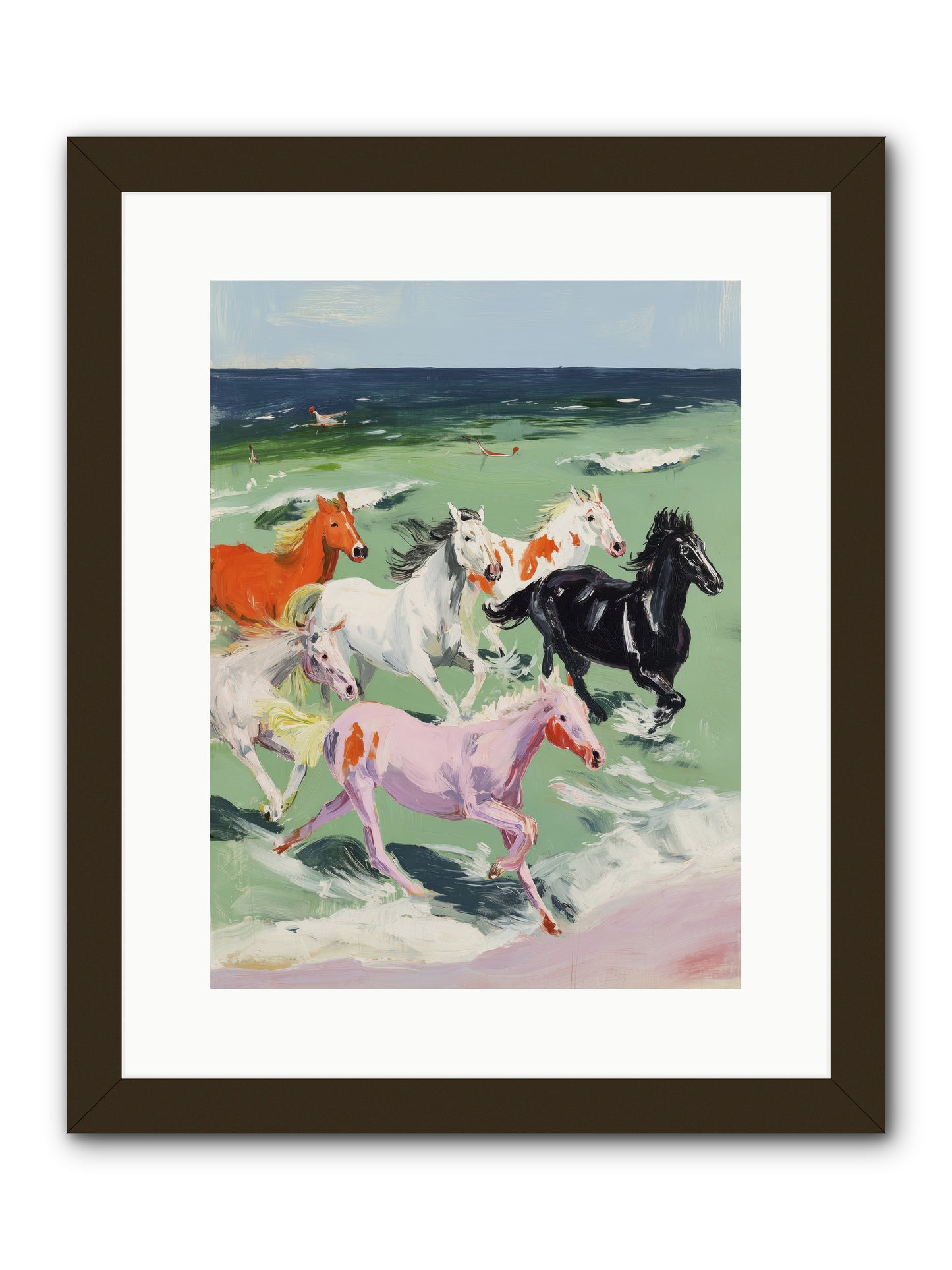 Tidal Rush -- Framed Print - Black 12x16