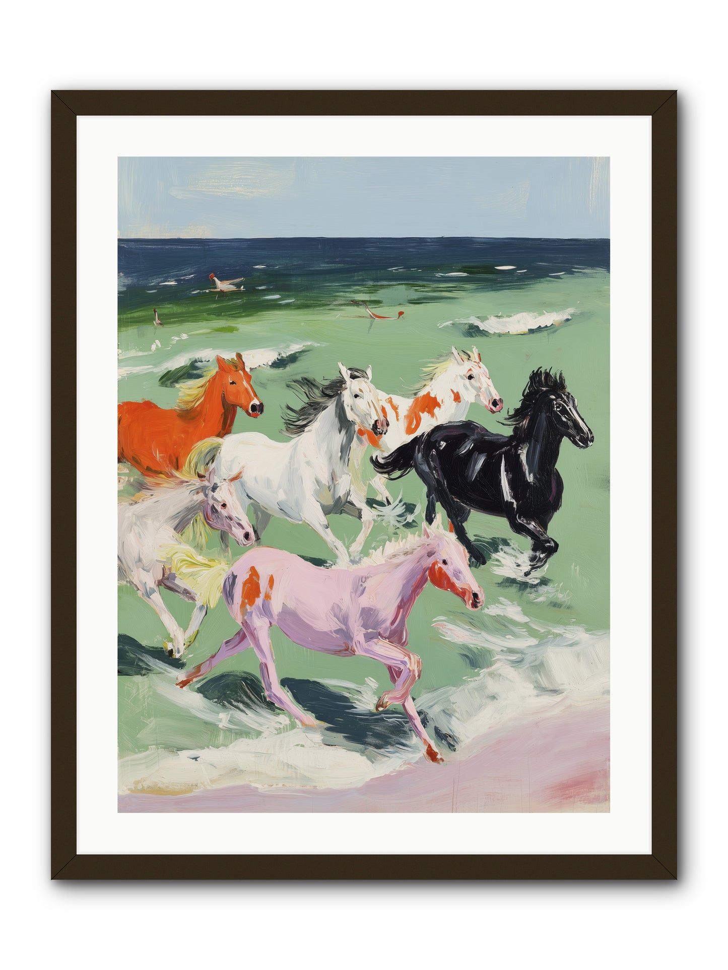Tidal Rush -- Framed Print - Black 24x32