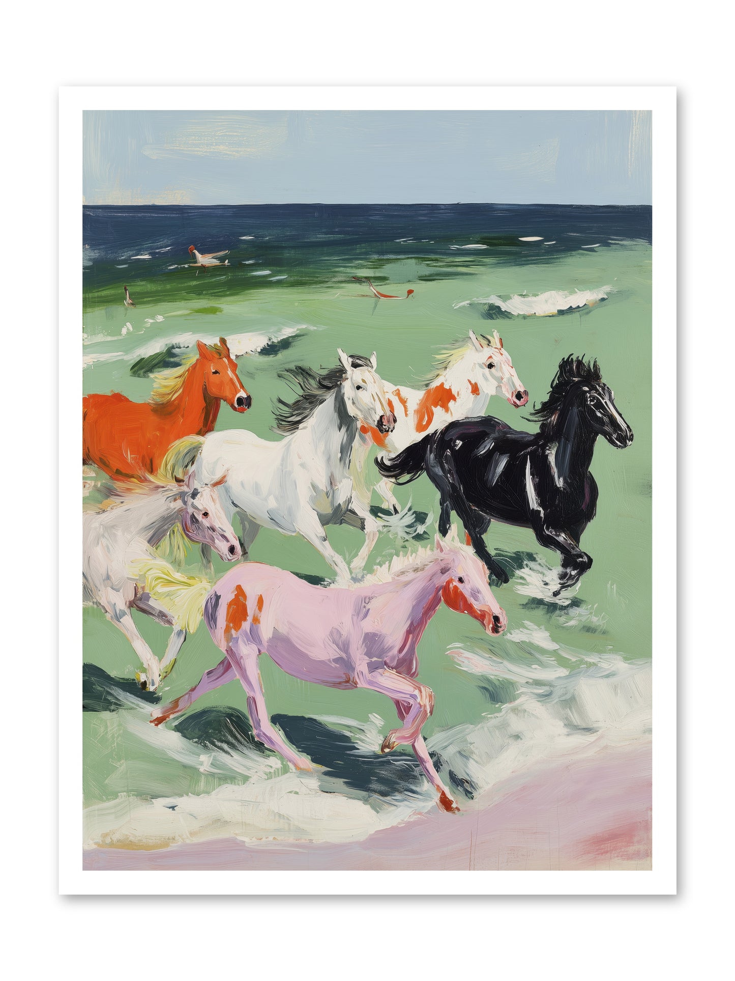 Tidal Rush -- Loose Canvas Print 24x32
