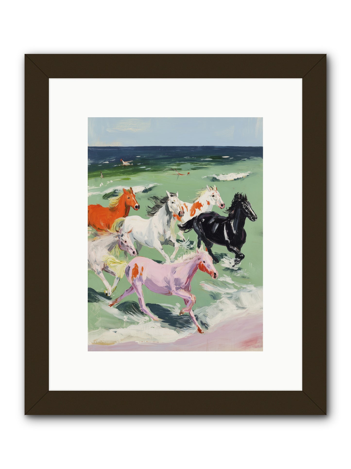 Tidal Rush -- Framed Print - Black 9x12