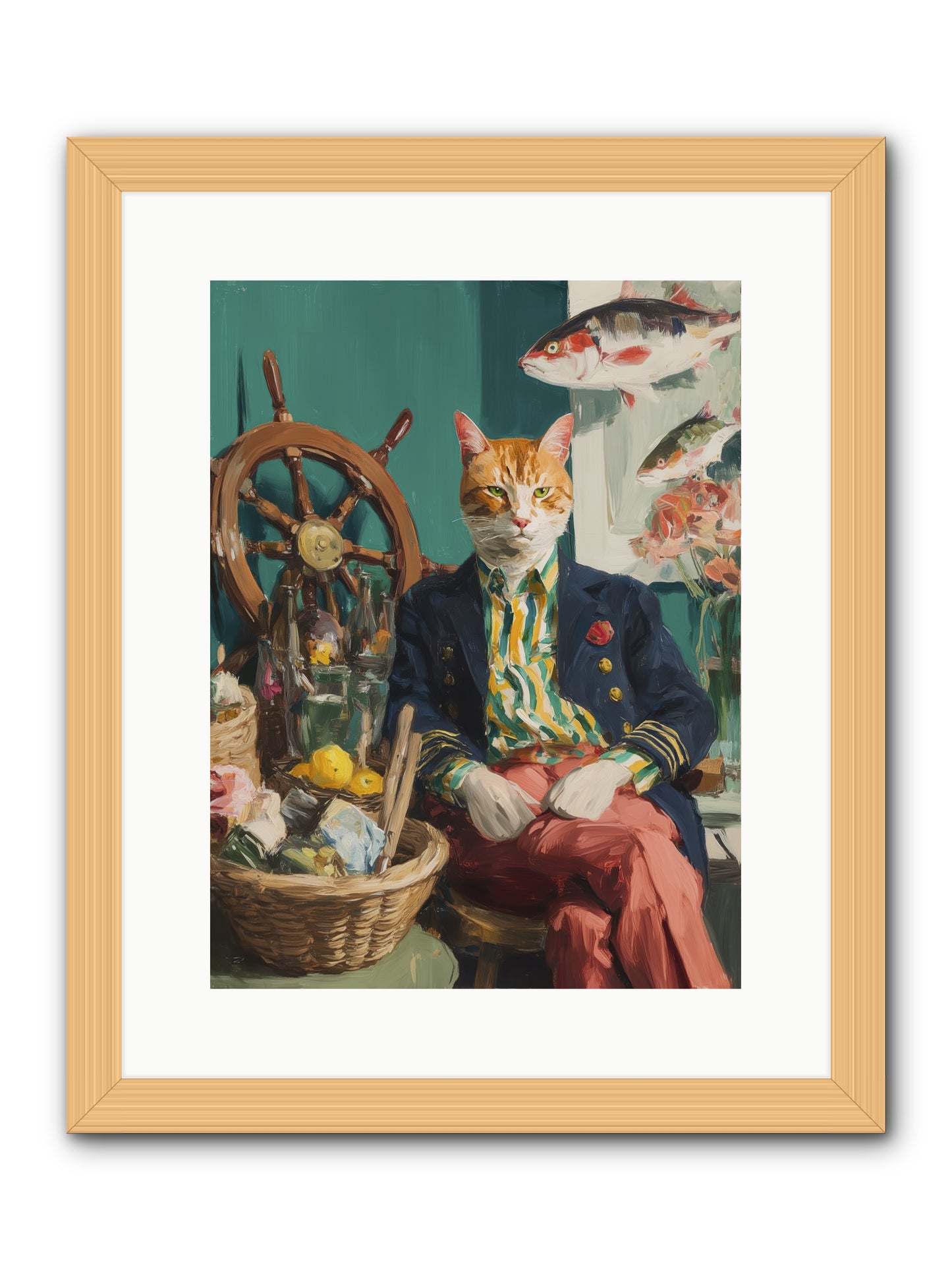Tidal Tom -- Framed Print - Natural 12x16