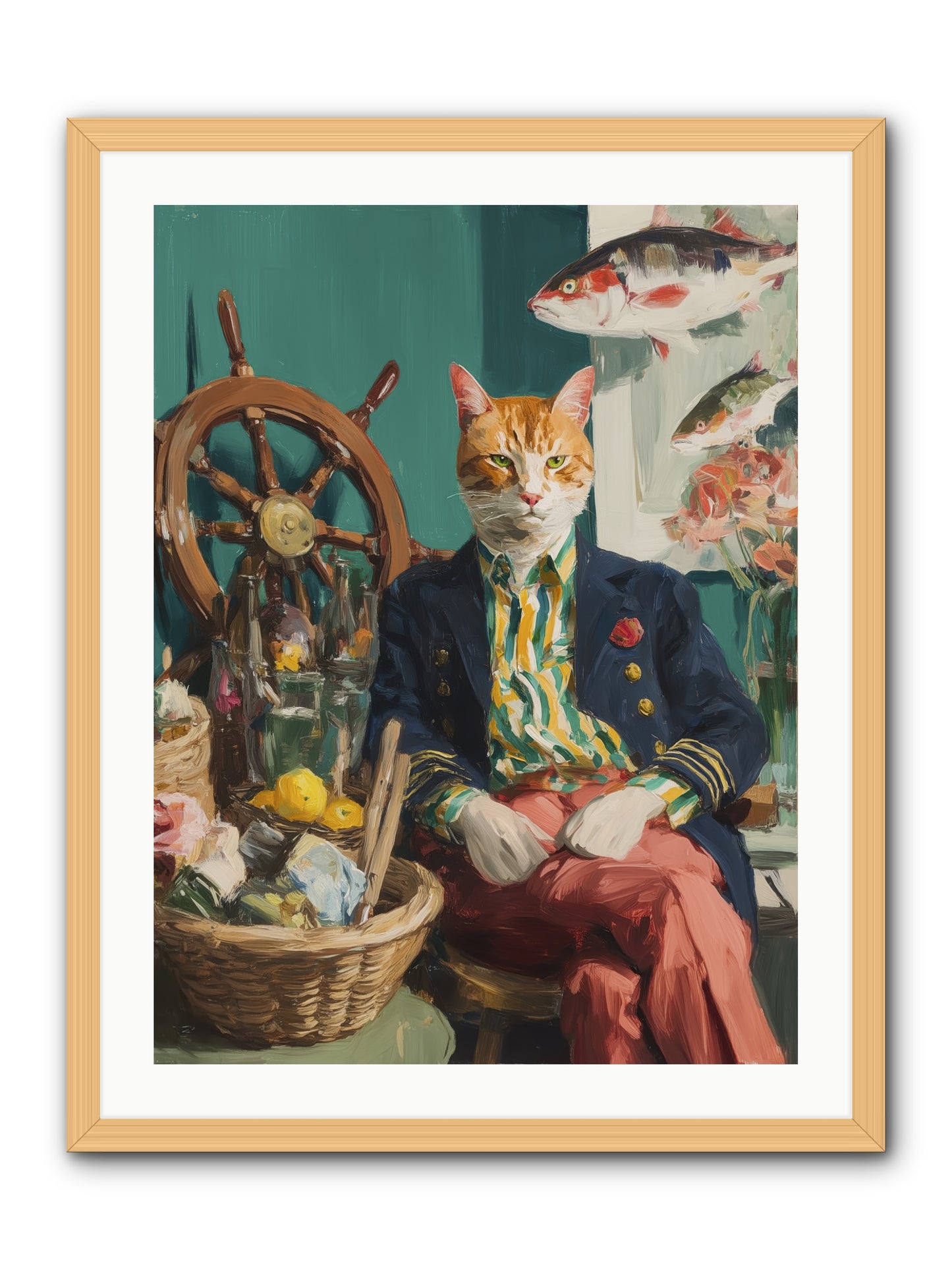Tidal Tom -- Framed Print - Natural 24x32
