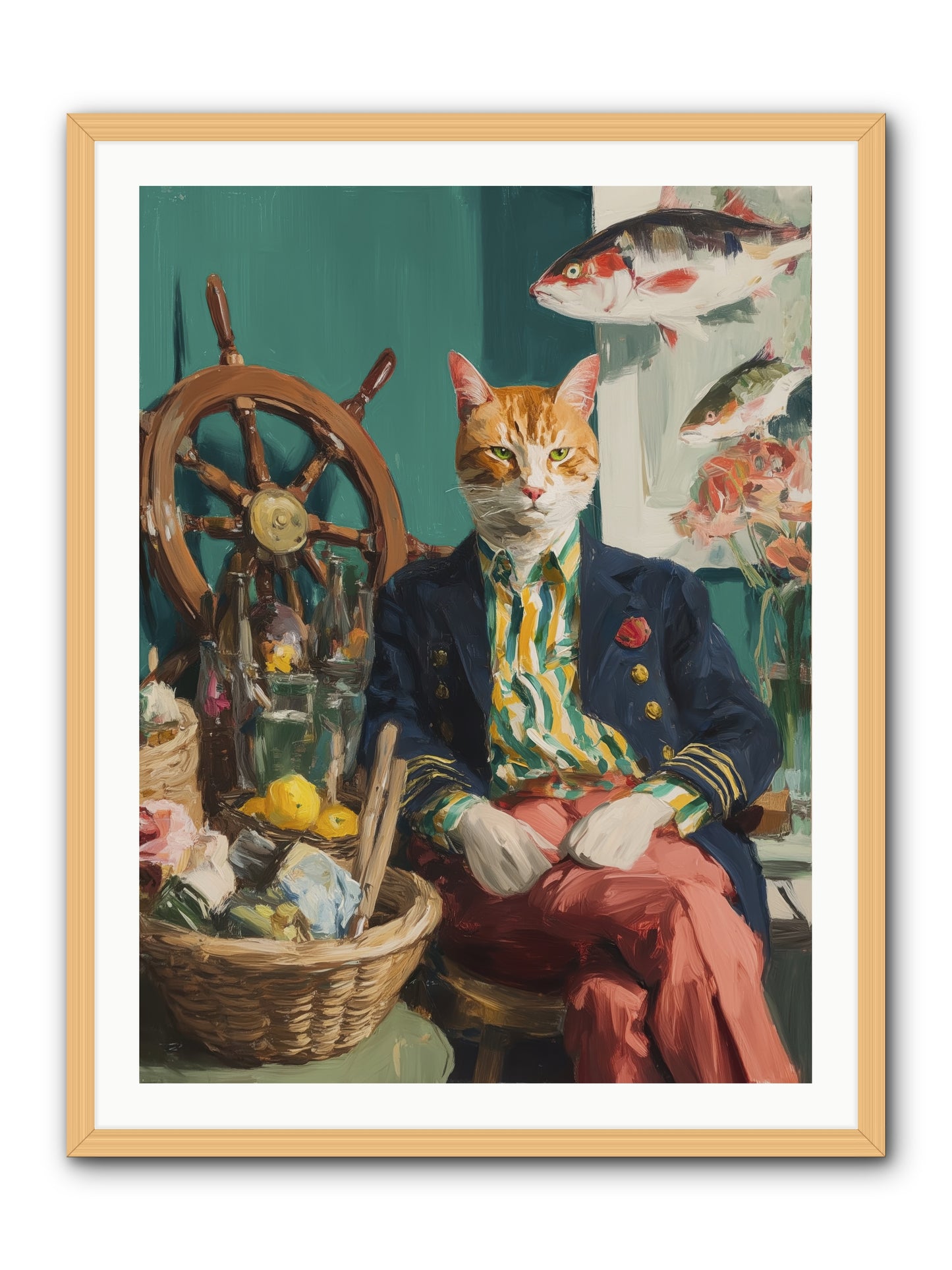 Tidal Tom -- Framed Print - Natural 30x40