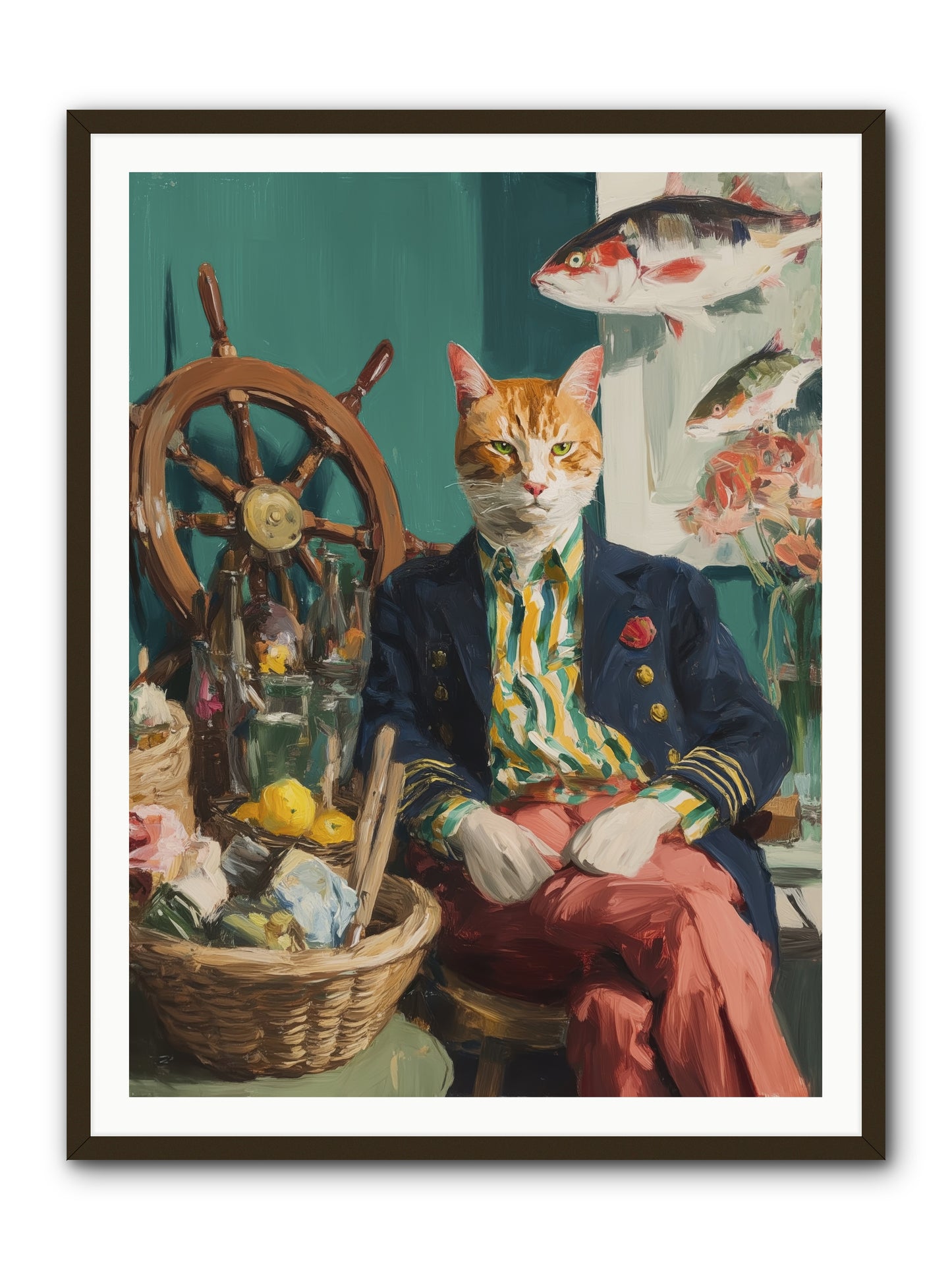 Tidal Tom -- Framed Print - Black 36x48
