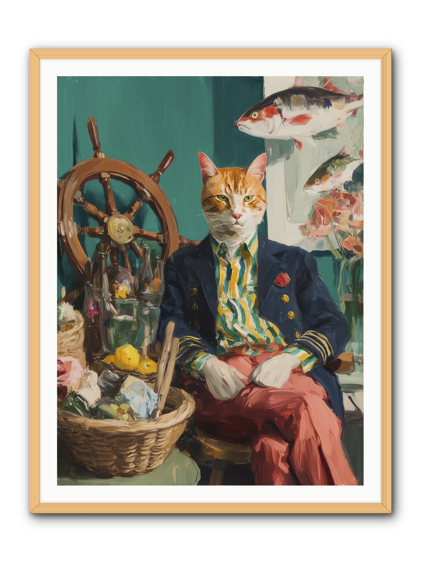 Tidal Tom -- Framed Print - Natural 36x48