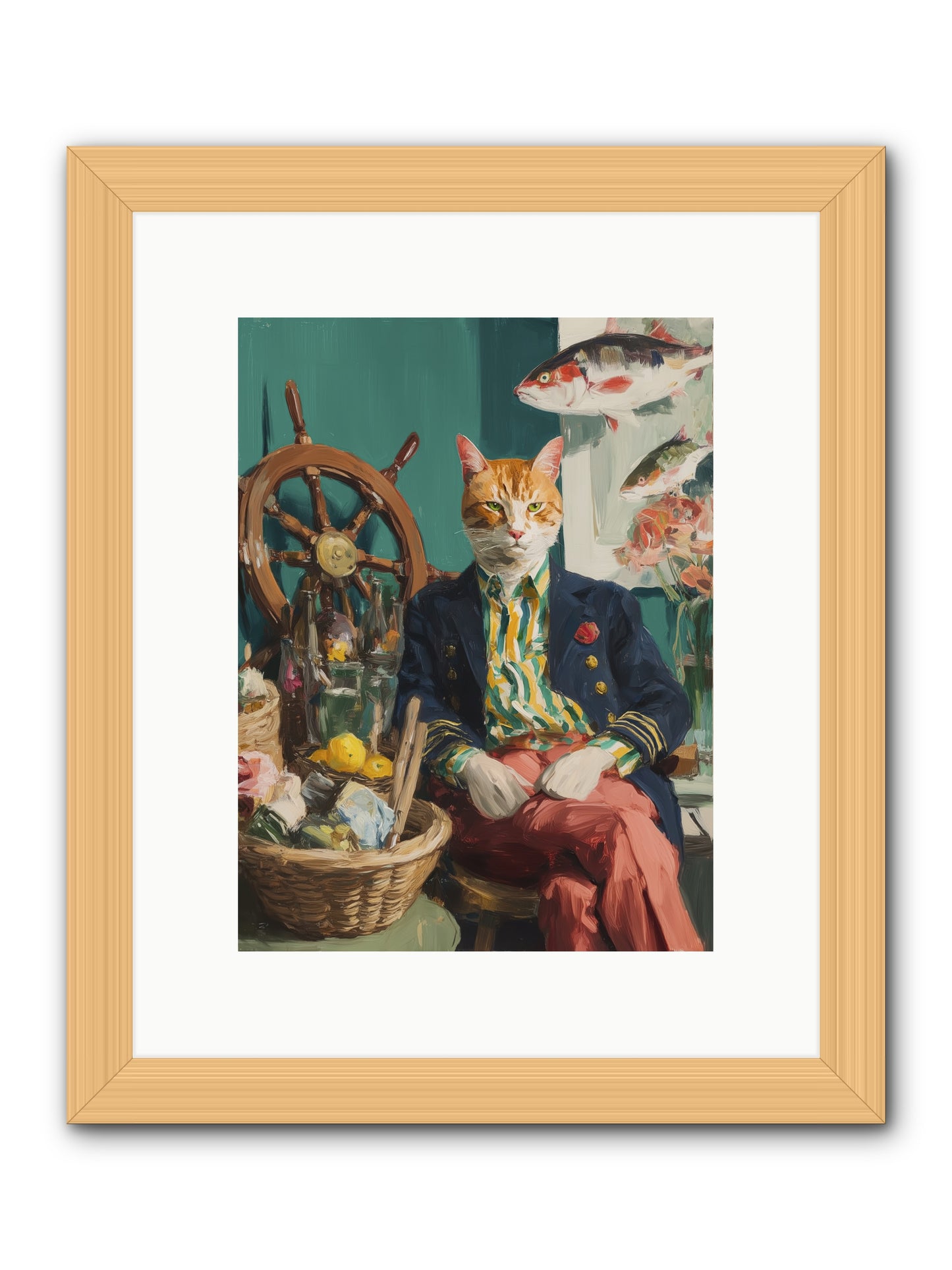 Tidal Tom -- Framed Print - Natural 9x12