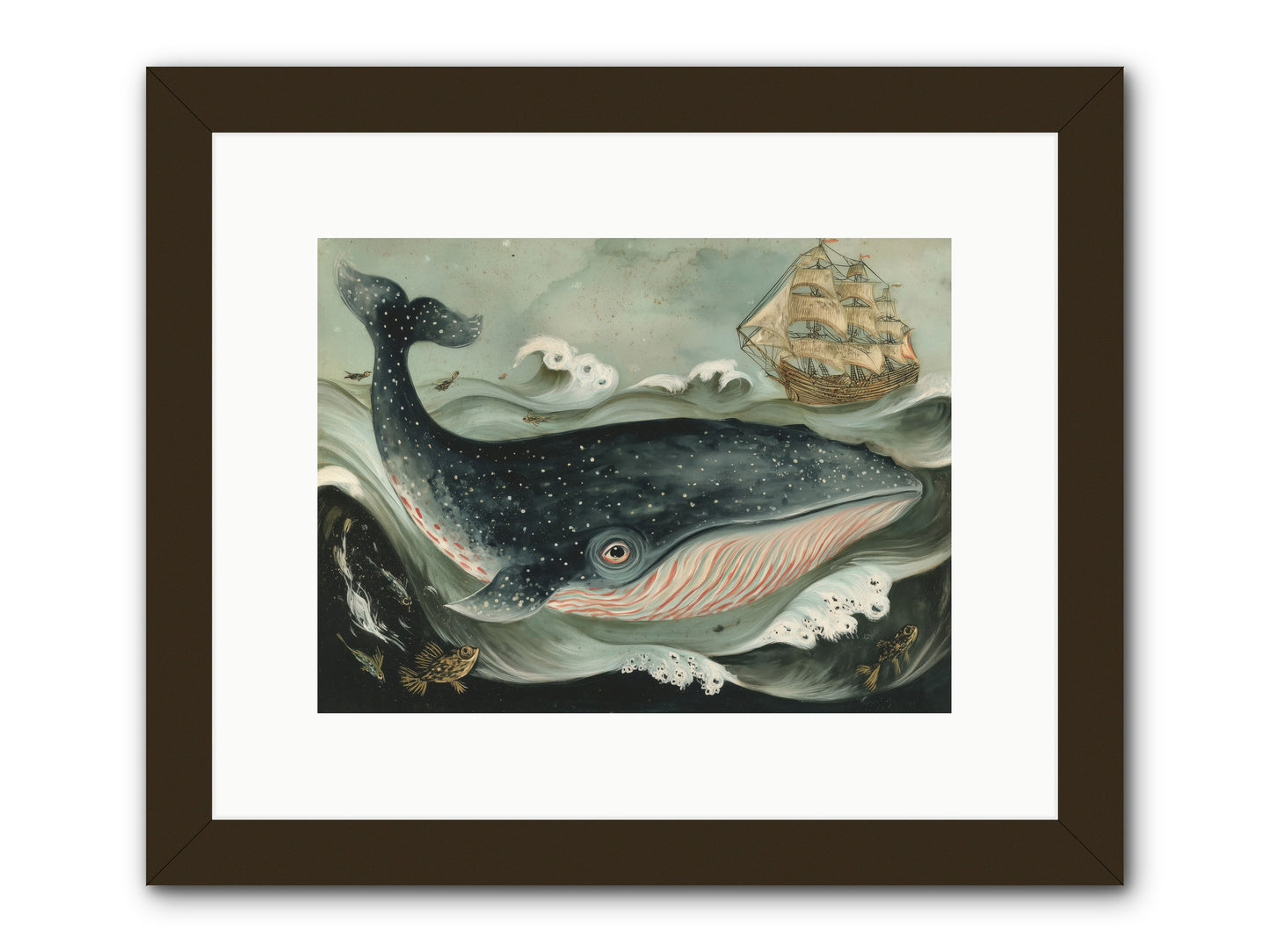 Tidal Tune -- Framed Print - Black 12x9