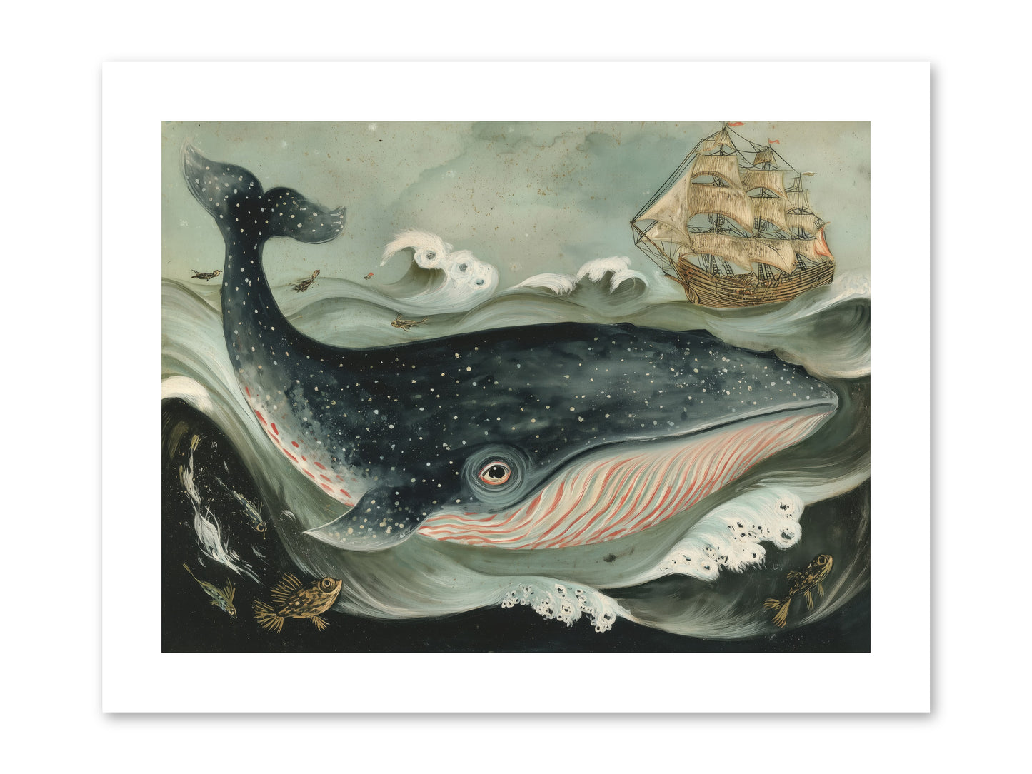 Tidal Tune -- Loose Canvas Print 12x9