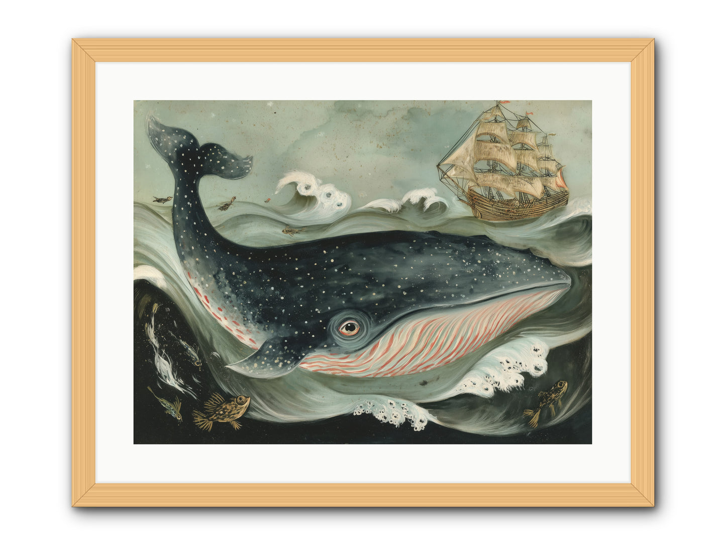 Tidal Tune -- Framed Print - Natural 24x18
