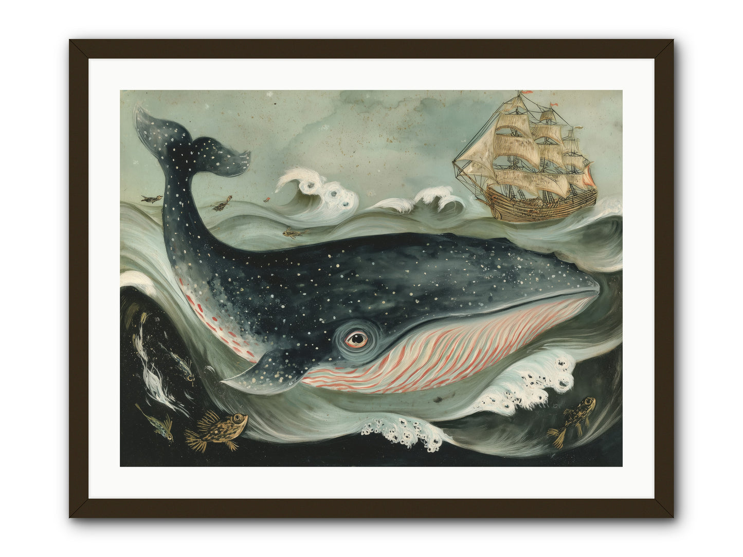 Tidal Tune -- Framed Print - Black 32x24
