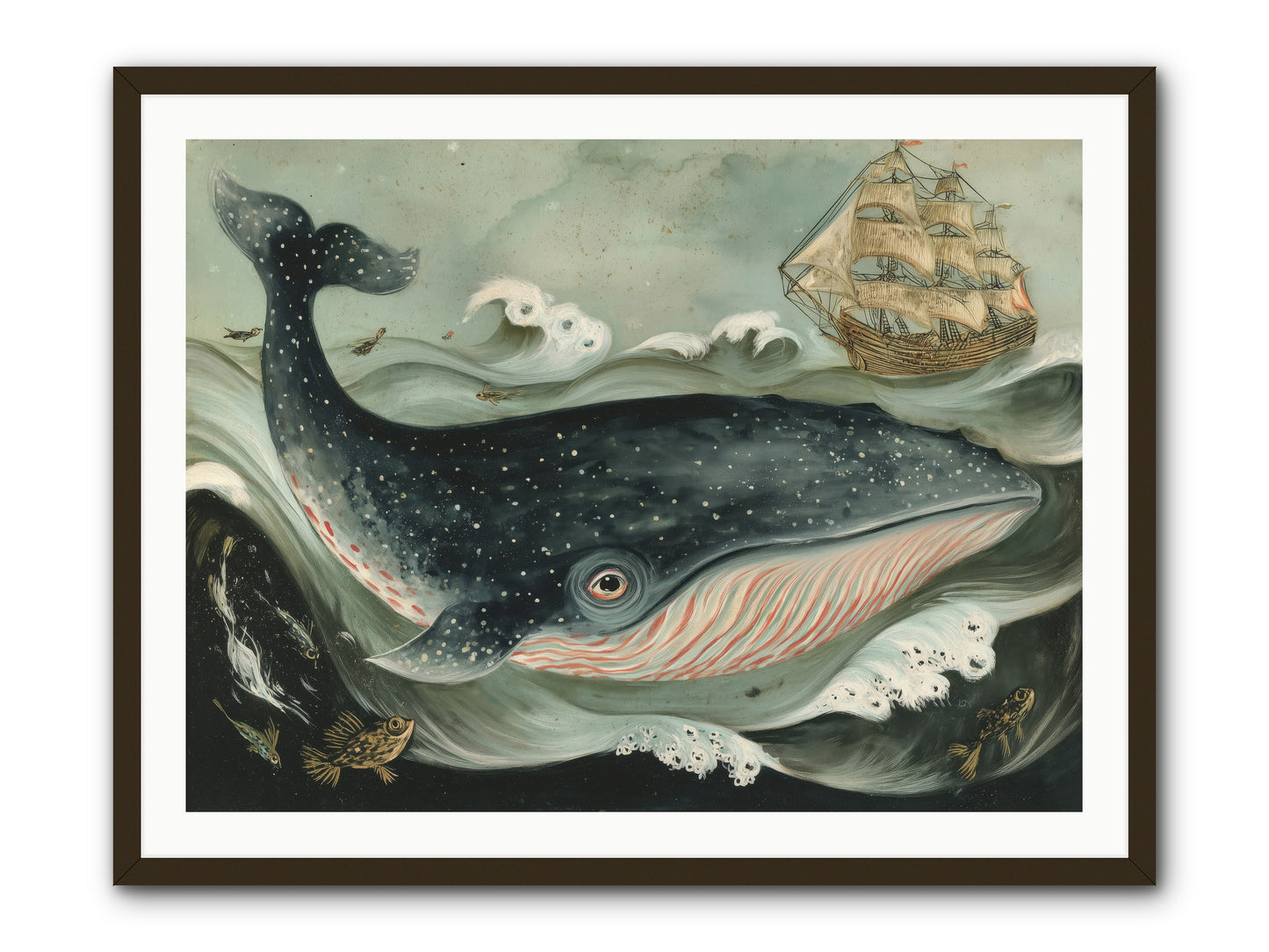 Tidal Tune -- Framed Print - Black 40x30