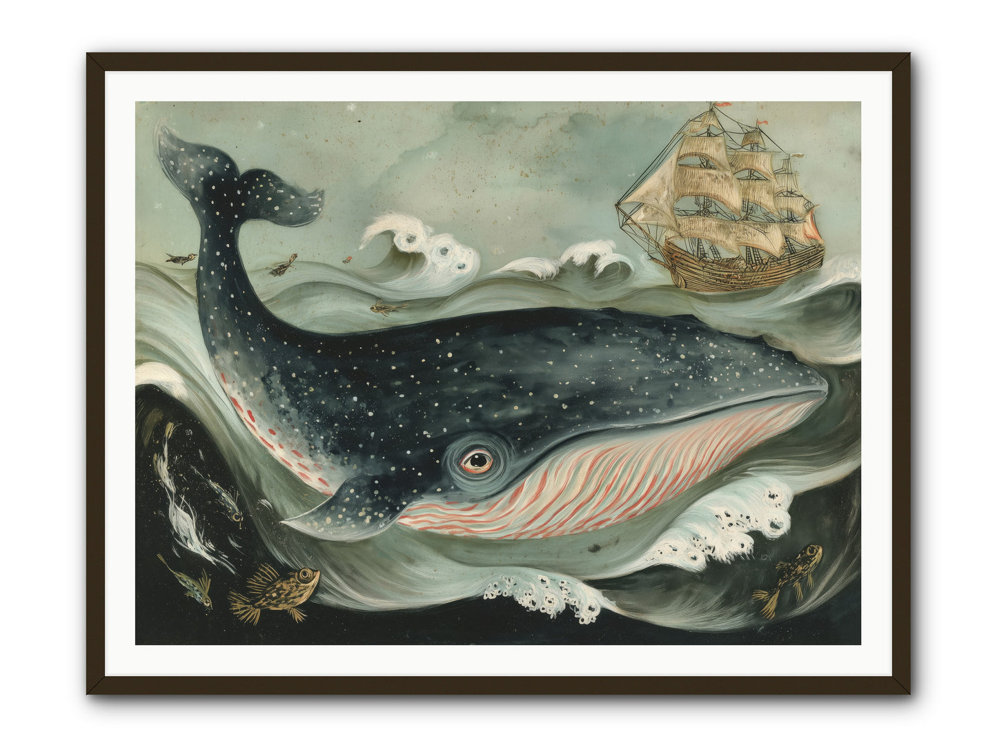 Tidal Tune -- Framed Print - Black 48x36