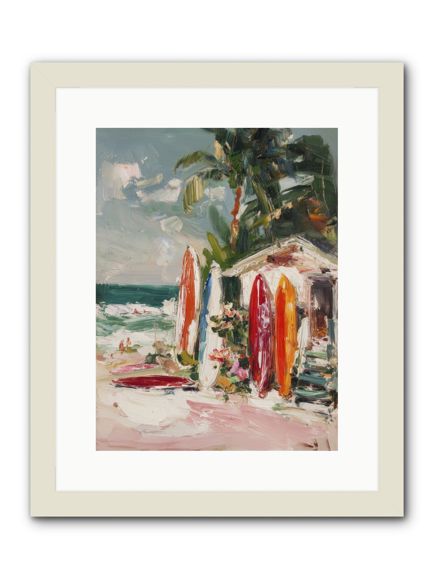 Tide Adventures -- Framed Print - White 12x16