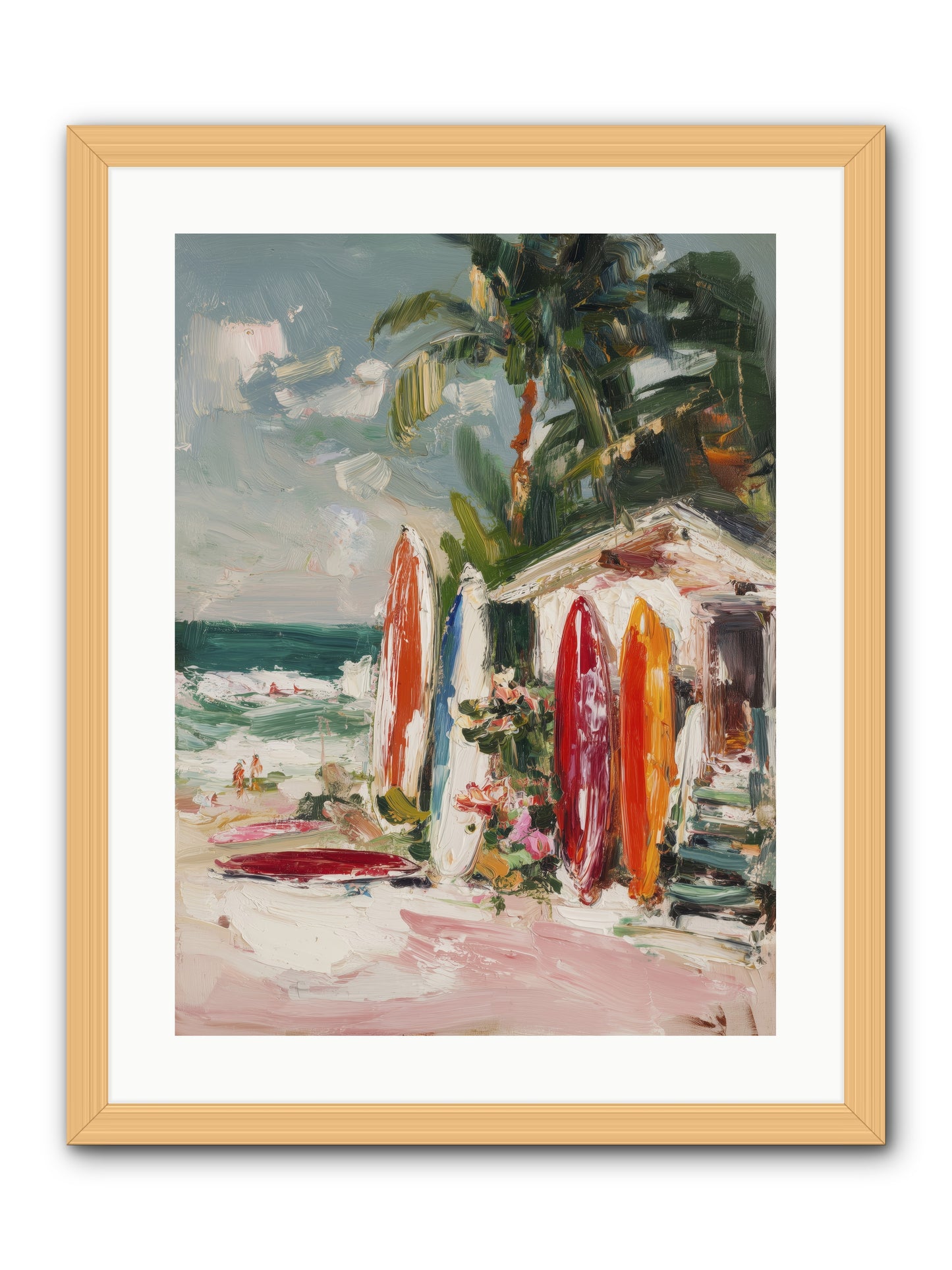 Tide Adventures -- Framed Print - Natural 18x24