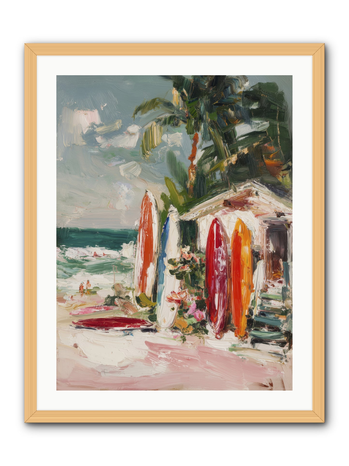 Tide Adventures -- Framed Print - Natural 24x32
