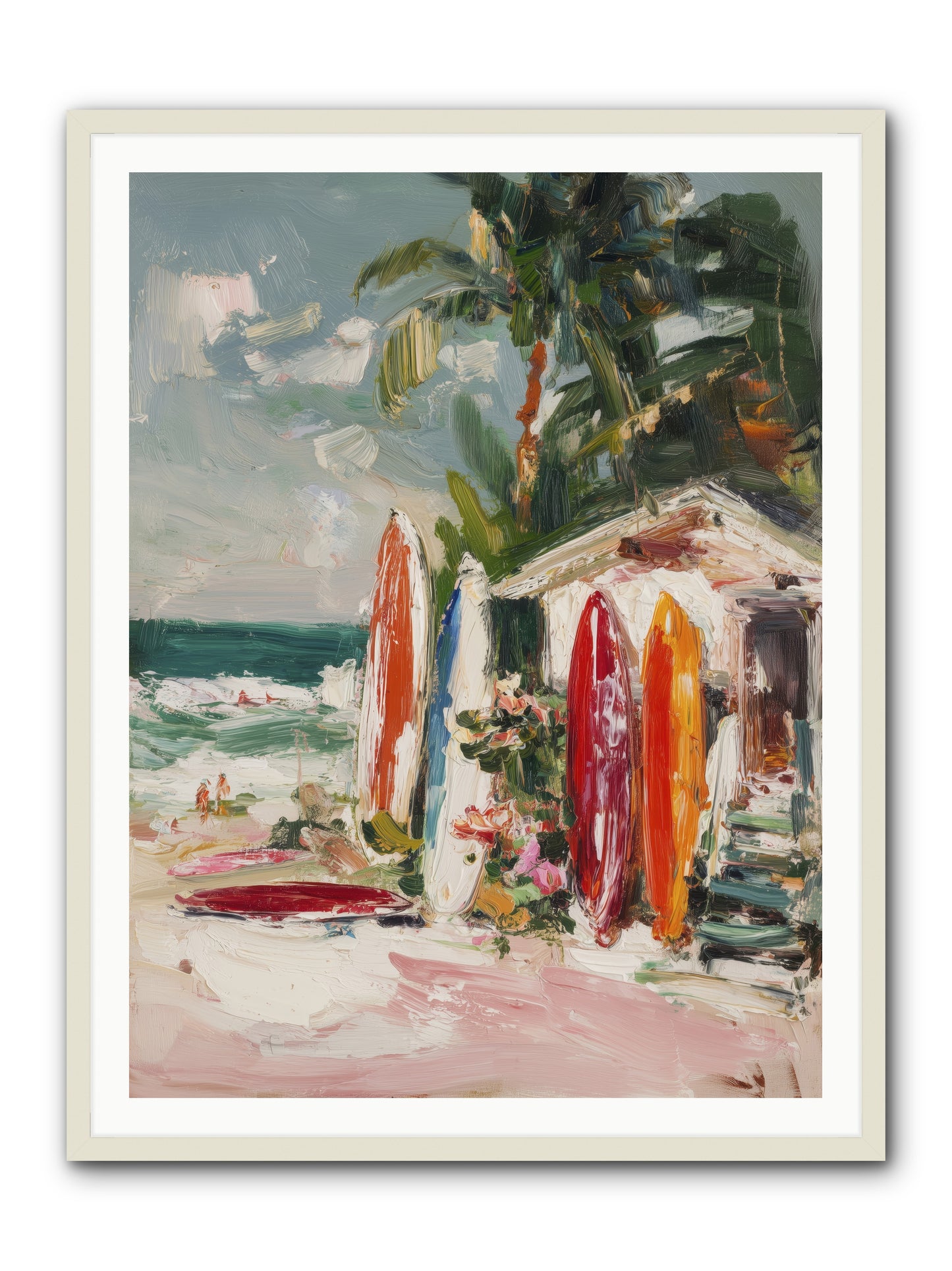 Tide Adventures -- Framed Print - White 36x48