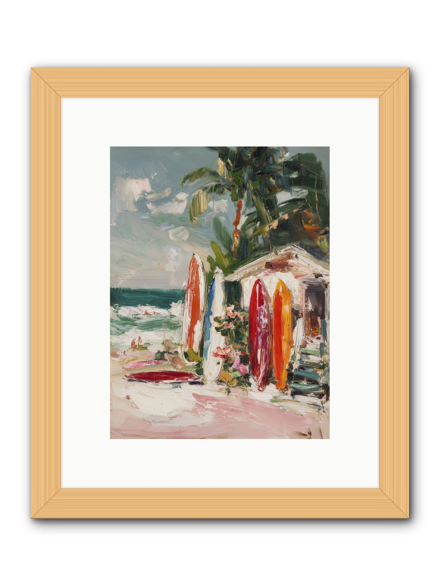 Tide Adventures -- Framed Print - Natural 9x12