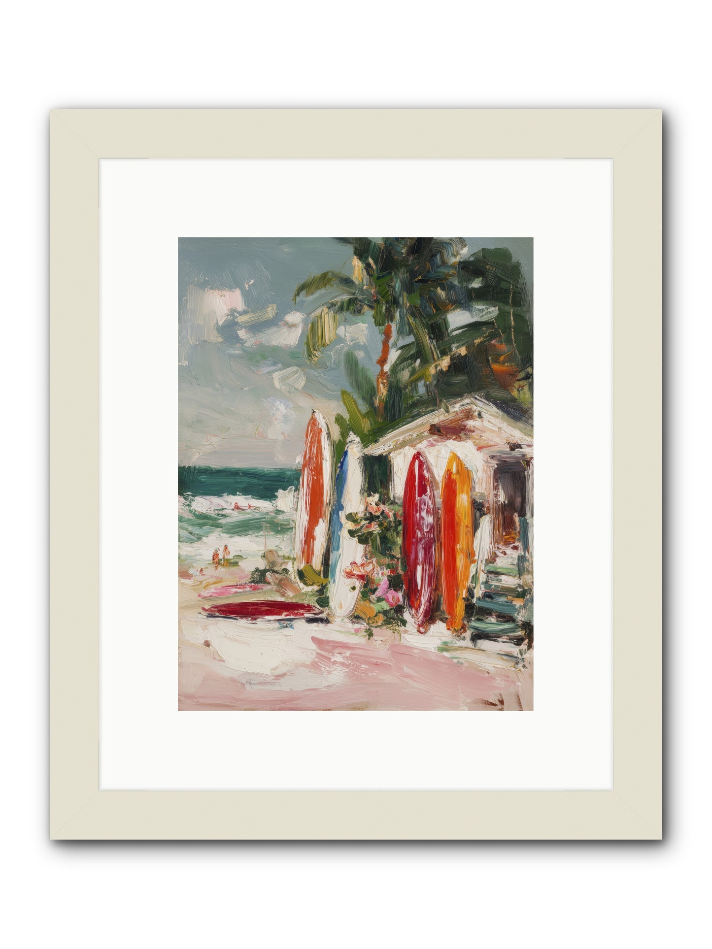 Tide Adventures -- Framed Print - White 9x12