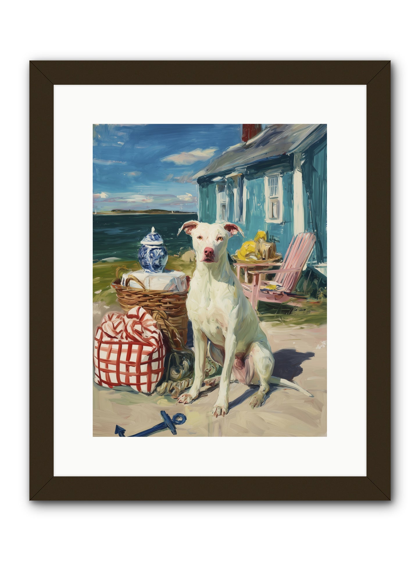 Tide Pool Tracker -- Framed Print - Black 12x16
