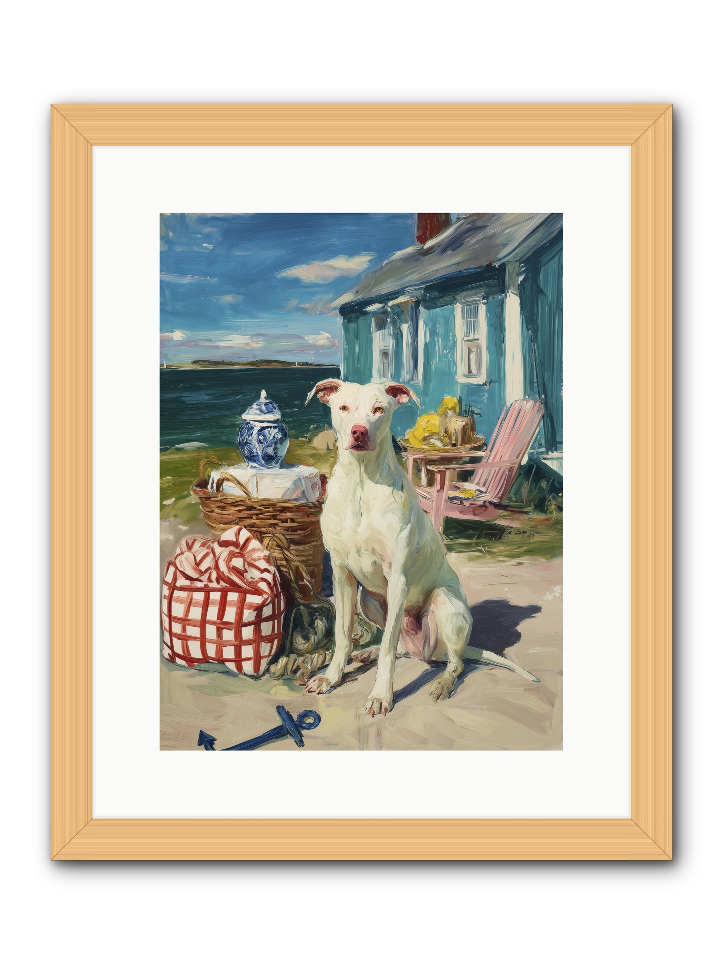 Tide Pool Tracker -- Framed Print - Natural 12x16