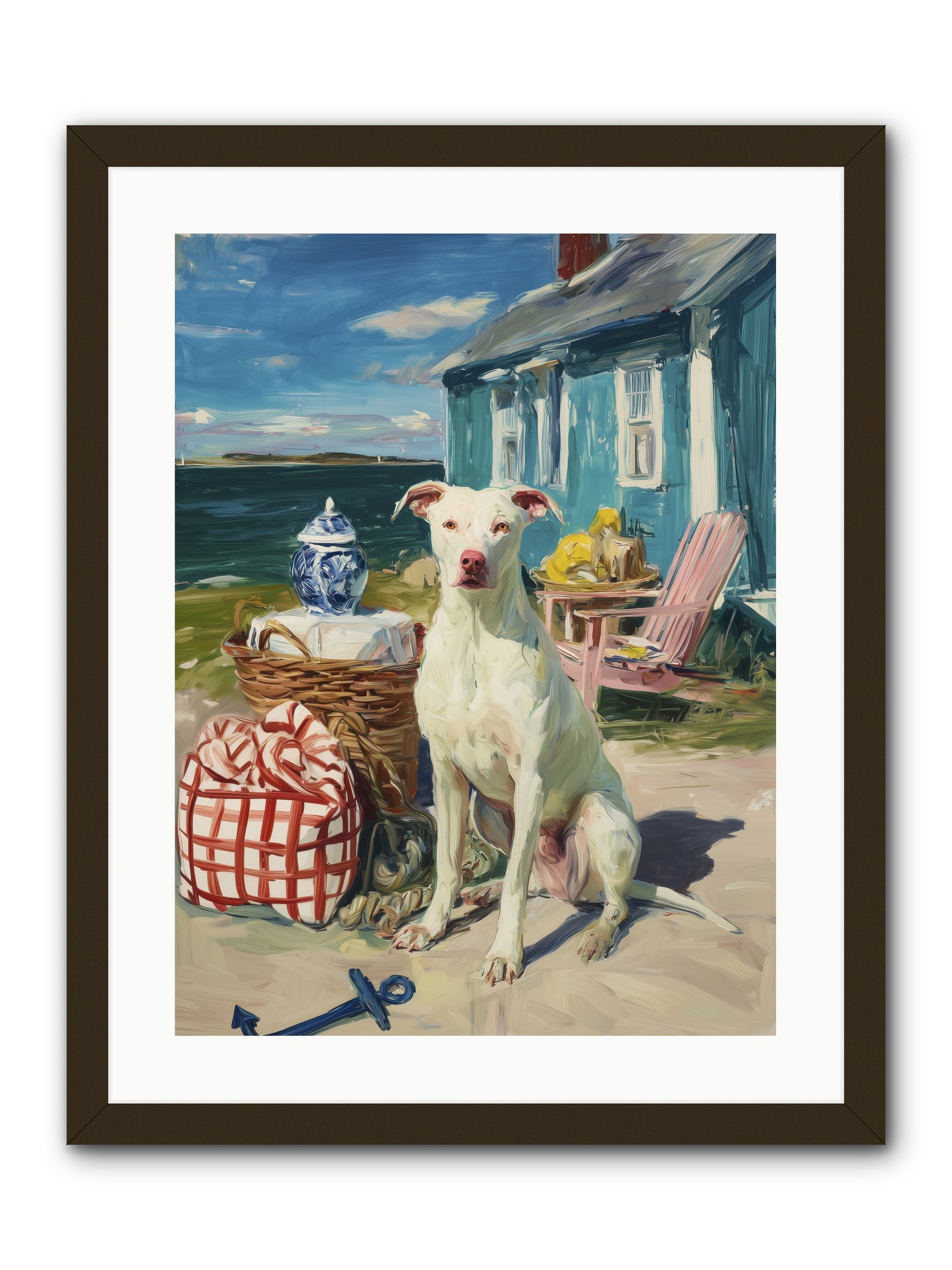 Tide Pool Tracker -- Framed Print - Black 18x24
