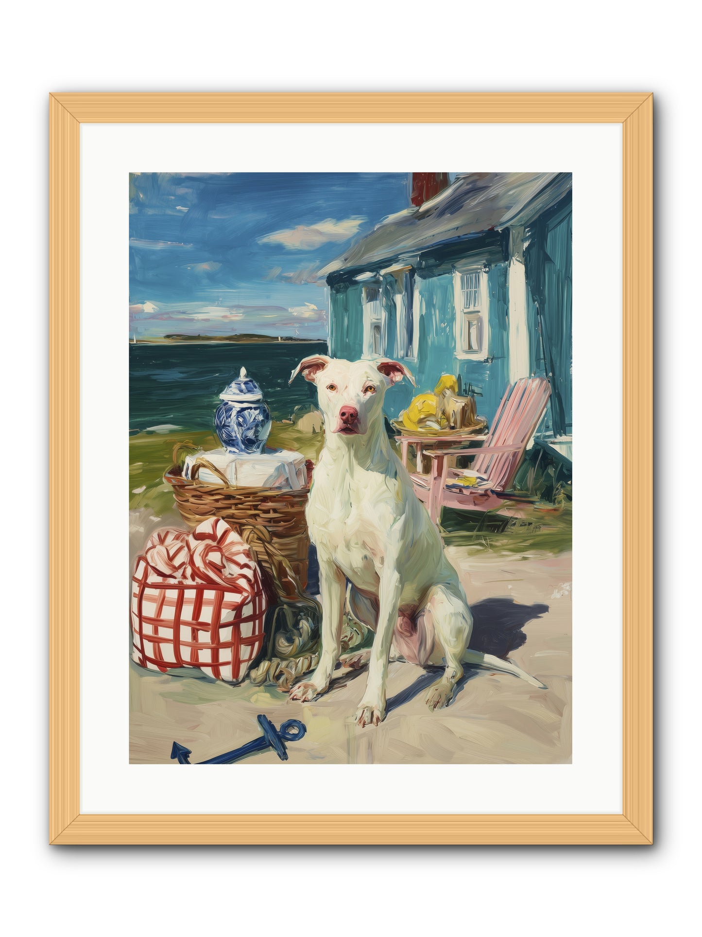 Tide Pool Tracker -- Framed Print - Natural 18x24