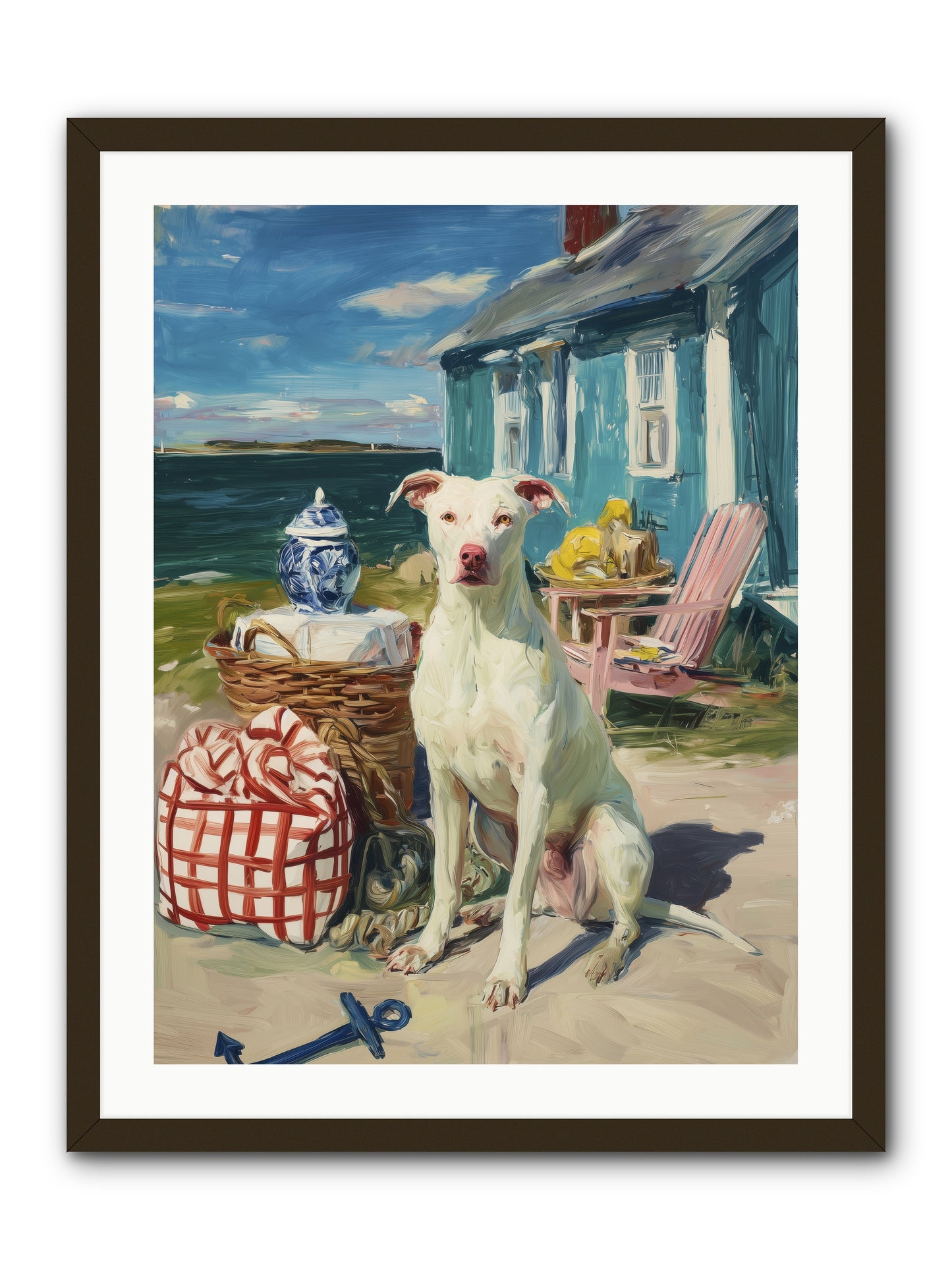 Tide Pool Tracker -- Framed Print - Black 24x32