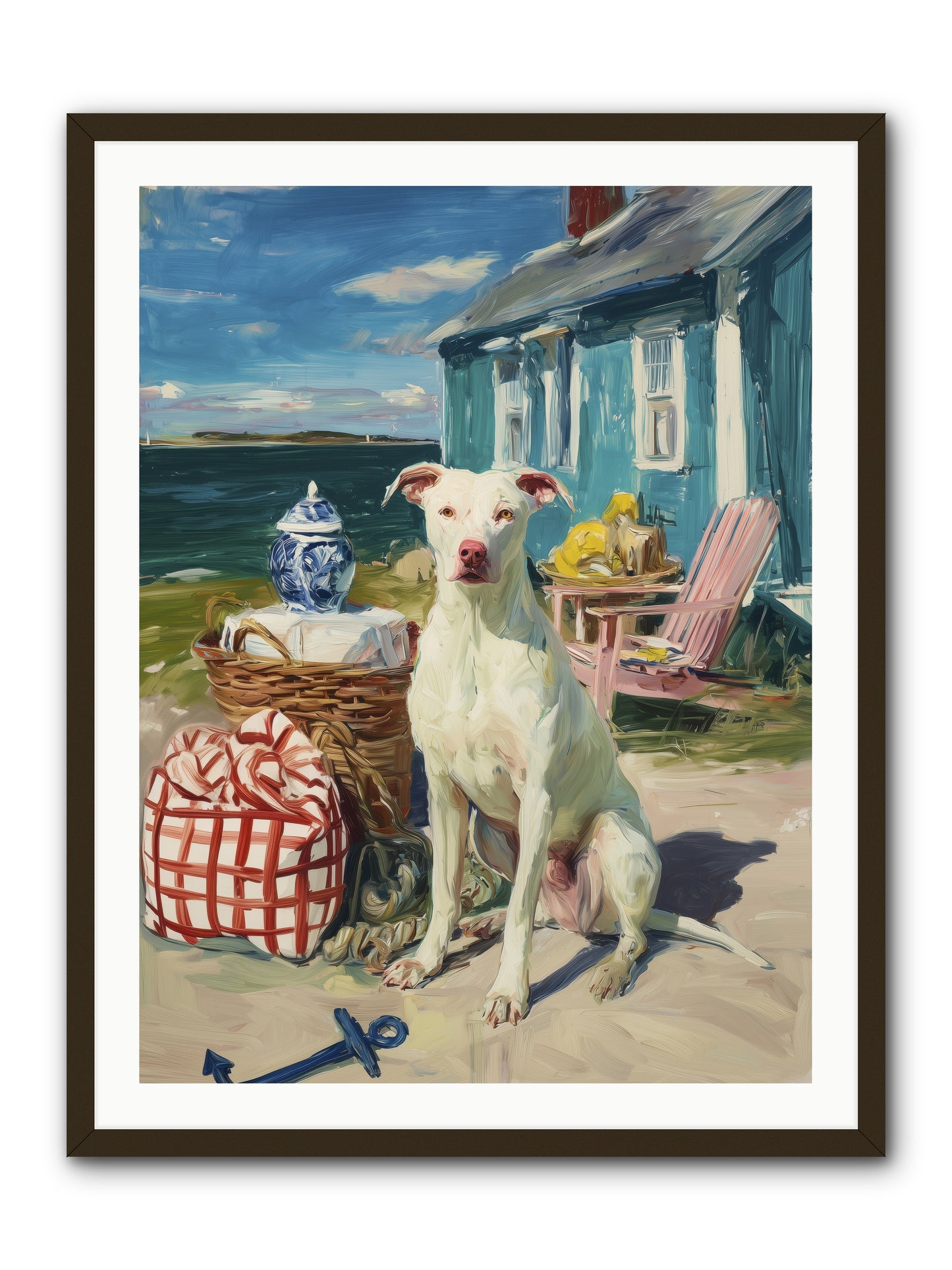 Tide Pool Tracker -- Framed Print - Black 30x40