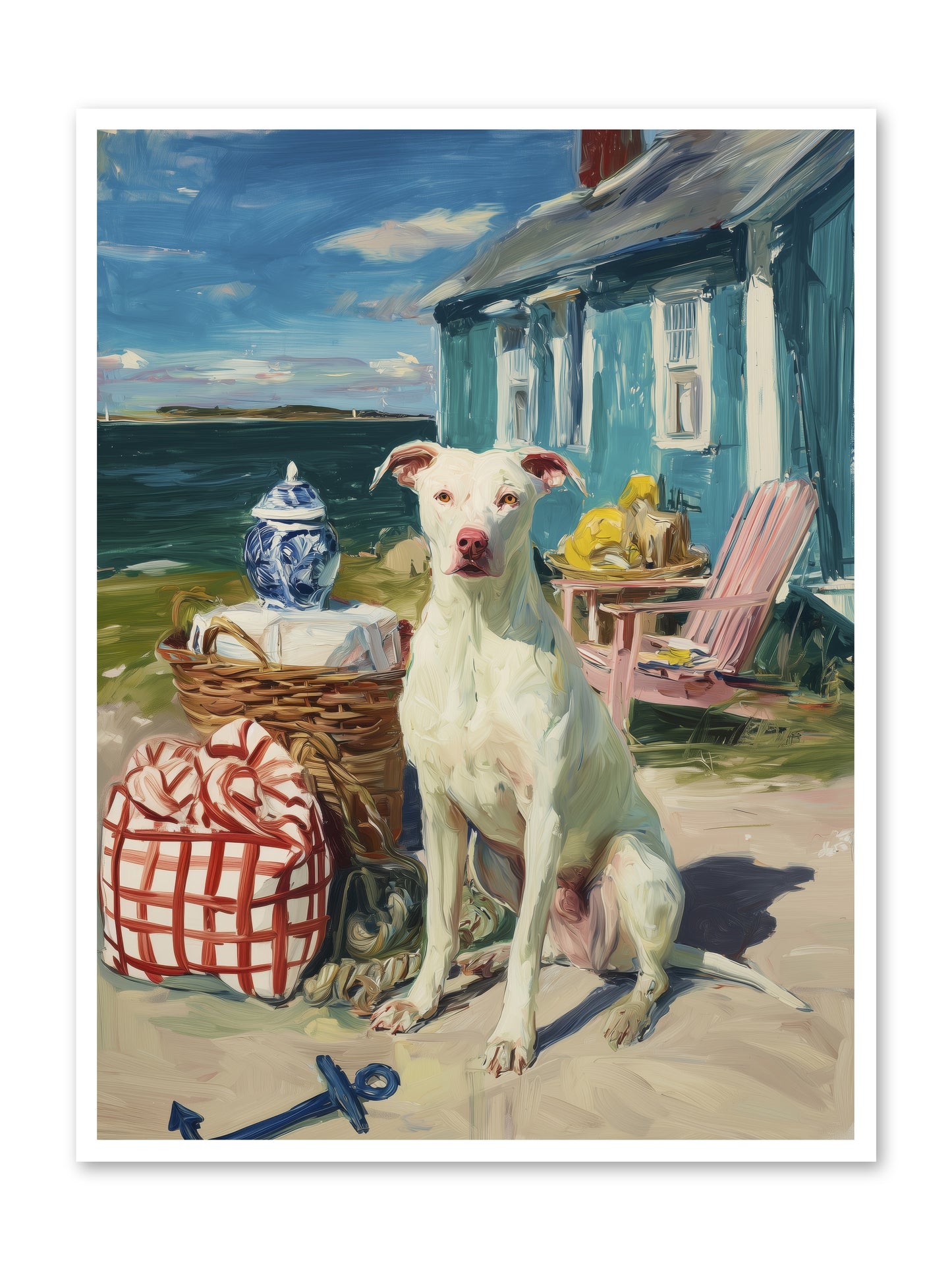 Tide Pool Tracker -- Loose Canvas Print 36x48