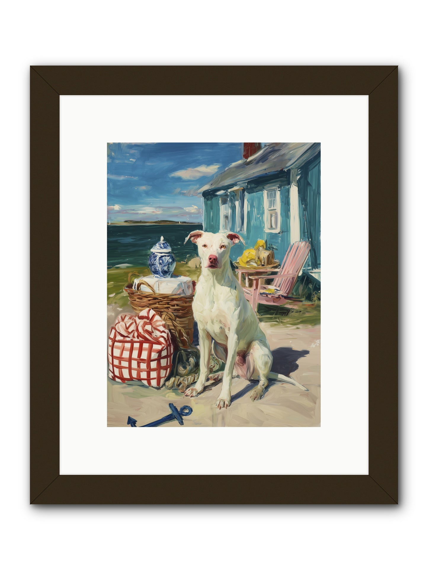 Tide Pool Tracker -- Framed Print - Black 9x12