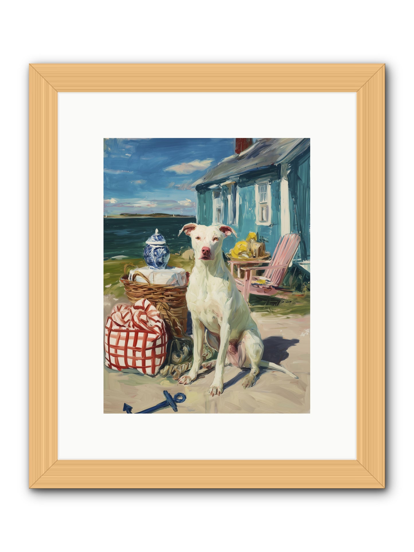 Tide Pool Tracker -- Framed Print - Natural 9x12
